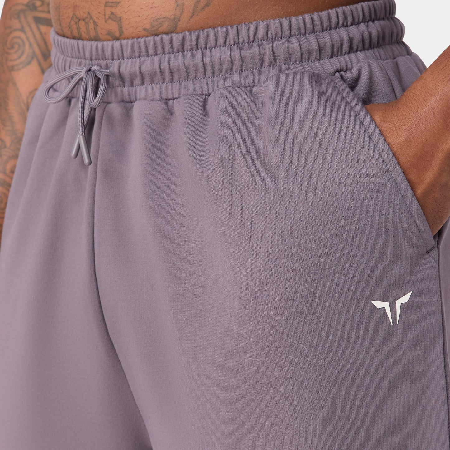 شورت رياضي مريح 7" - رمادي ثلجي