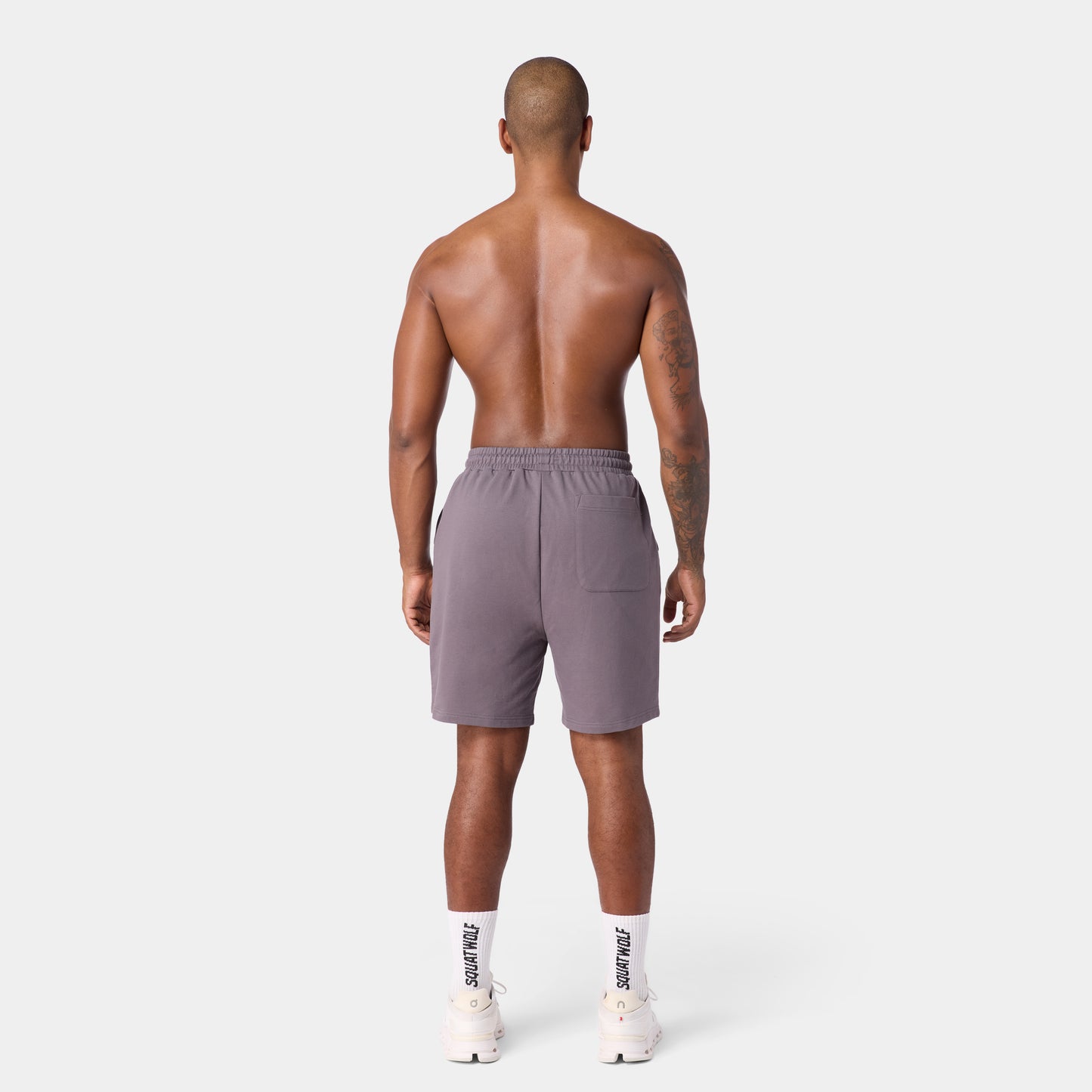 شورت رياضي مريح 7" - رمادي ثلجي