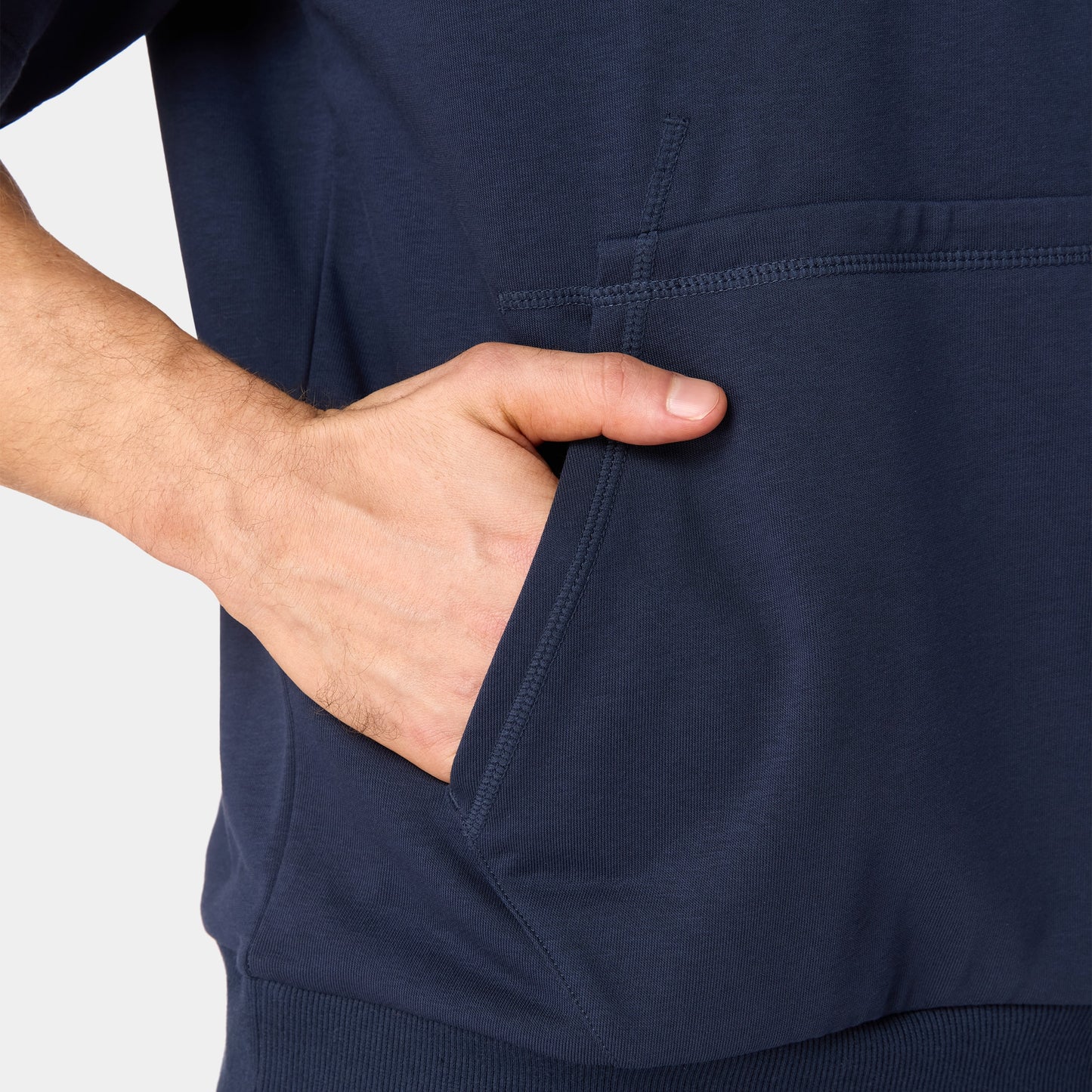 أوثنتيك هودي تعرق بأكمام قصيرة - كحلي