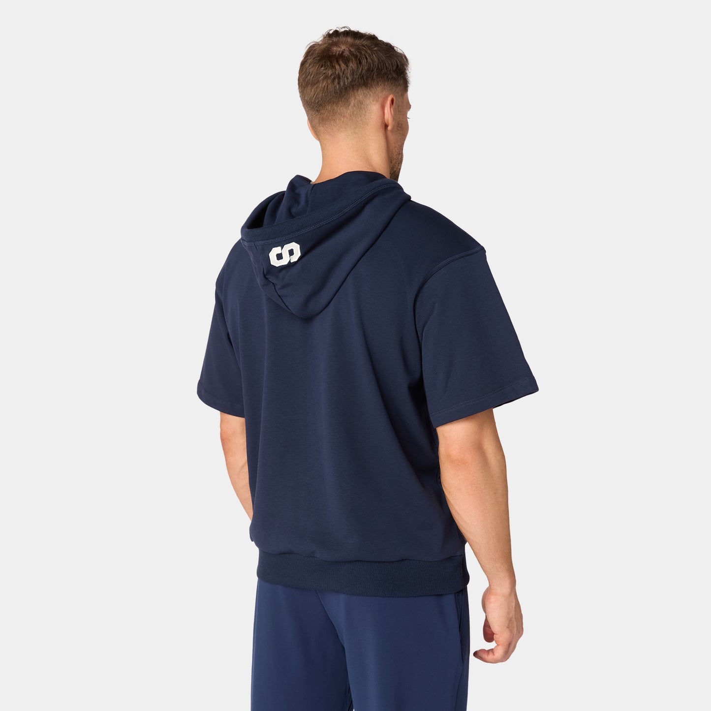 أوثنتيك هودي تعرق بأكمام قصيرة - كحلي