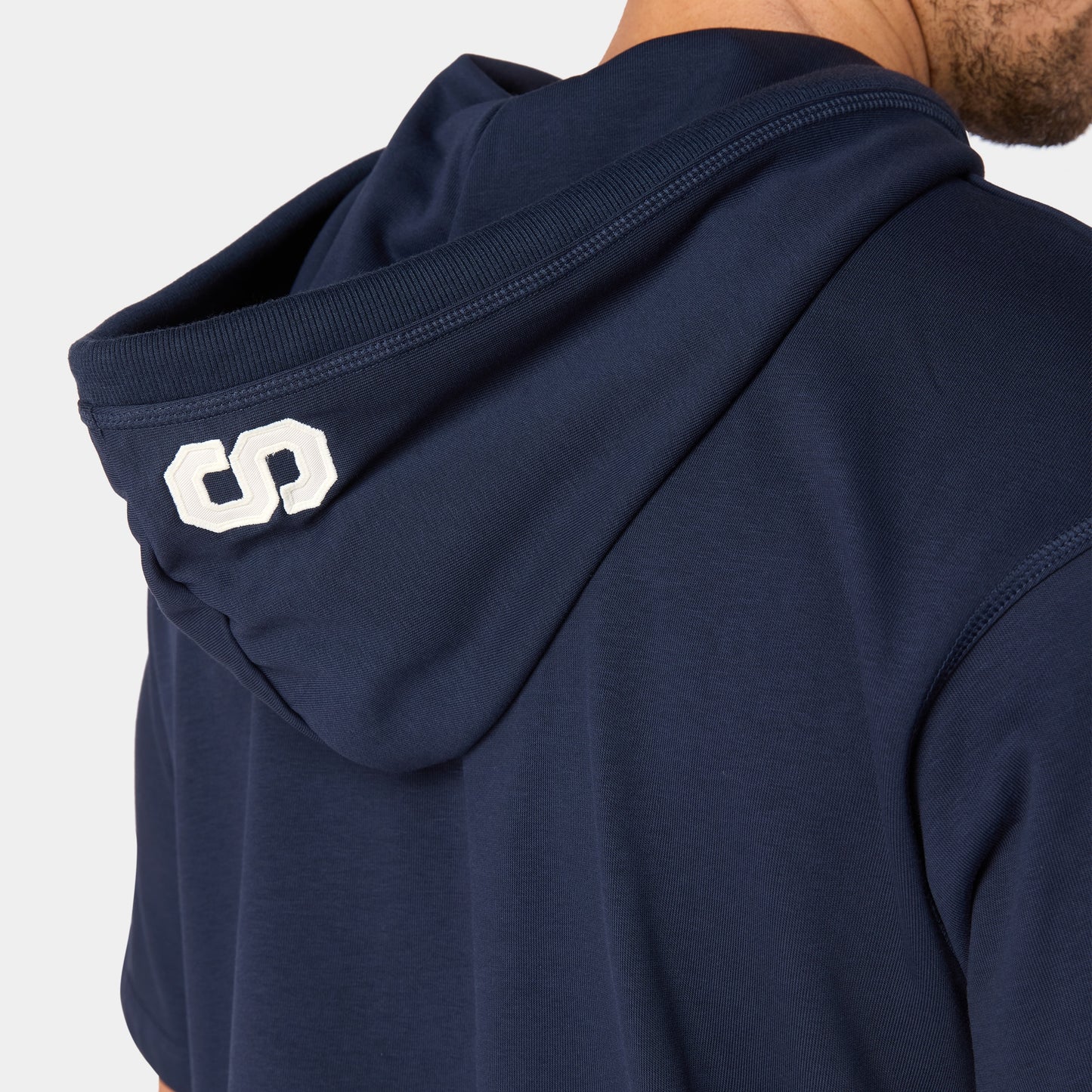 أوثنتيك هودي تعرق بأكمام قصيرة - كحلي