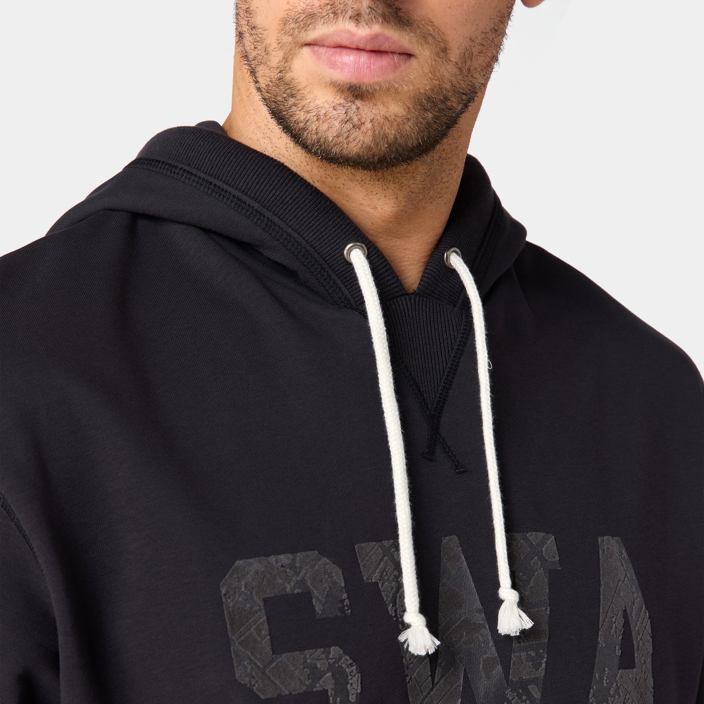 أوثنتيك هودي تعرق بأكمام قصيرة - أسود