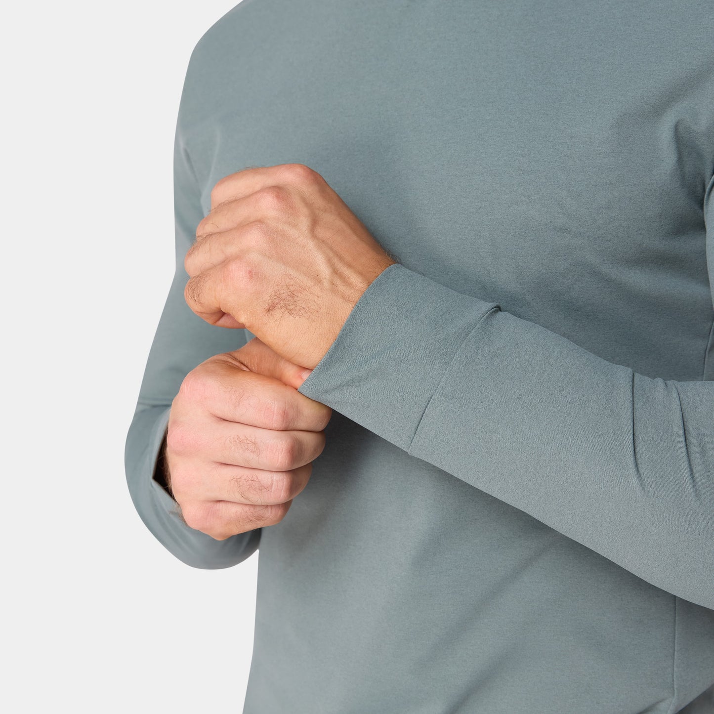 نيوتك تيشيرت سوبرناتشورال بأكمام طويلة - فستقي