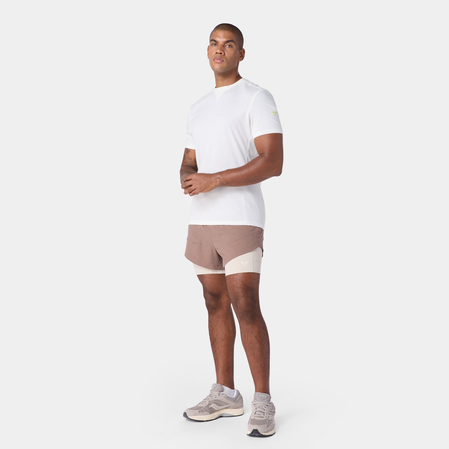 نيوتك تيشيرت آكت دراي® بأكمام قصيرة - أبيض لؤلؤي