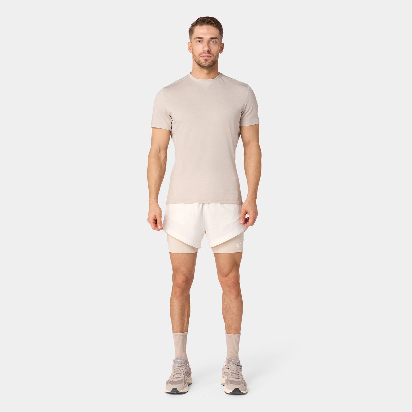 نيوتك تيشيرت آكت دراي® بأكمام قصيرة - فضي مطفي مارل