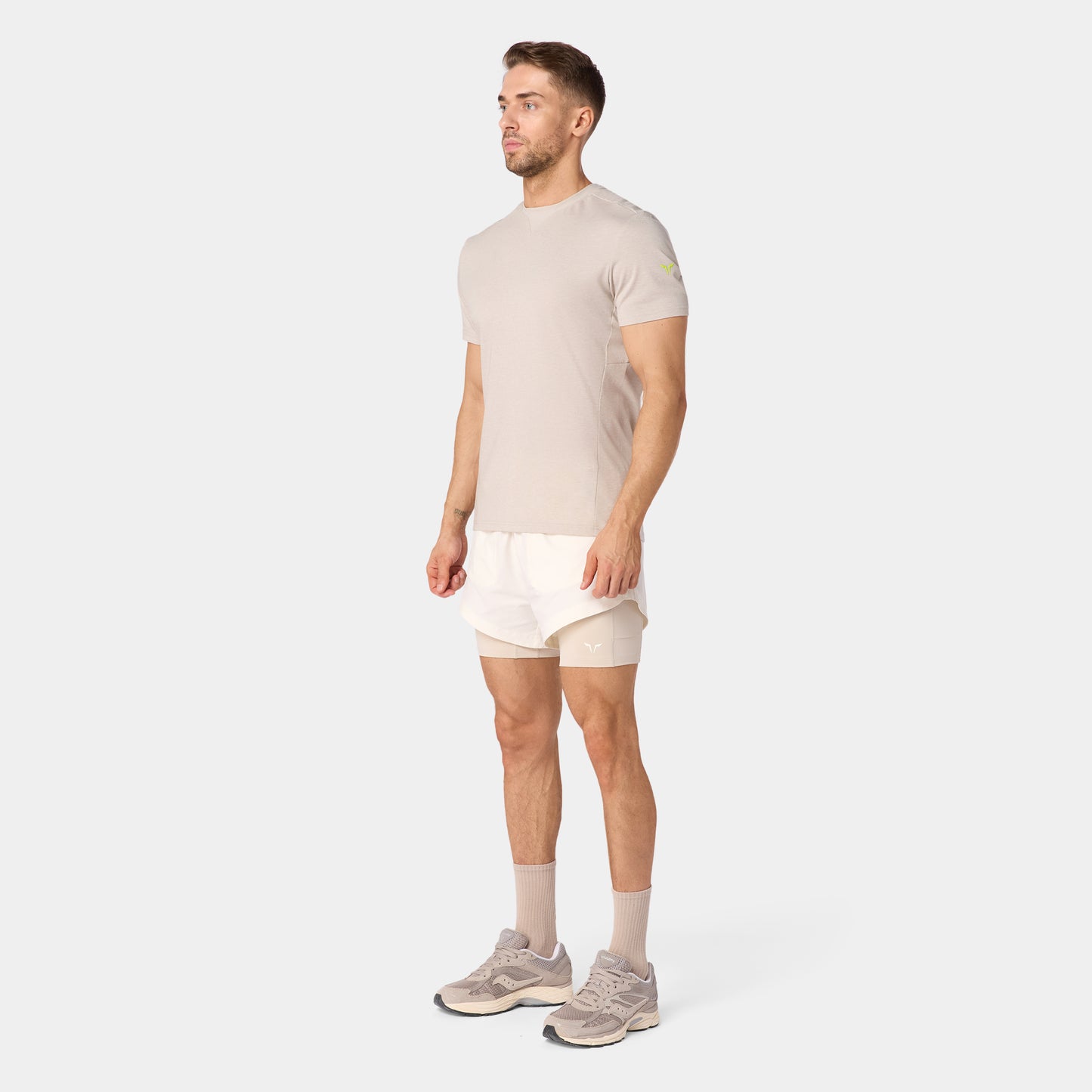 نيوتك تيشيرت آكت دراي® بأكمام قصيرة - فضي مطفي مارل