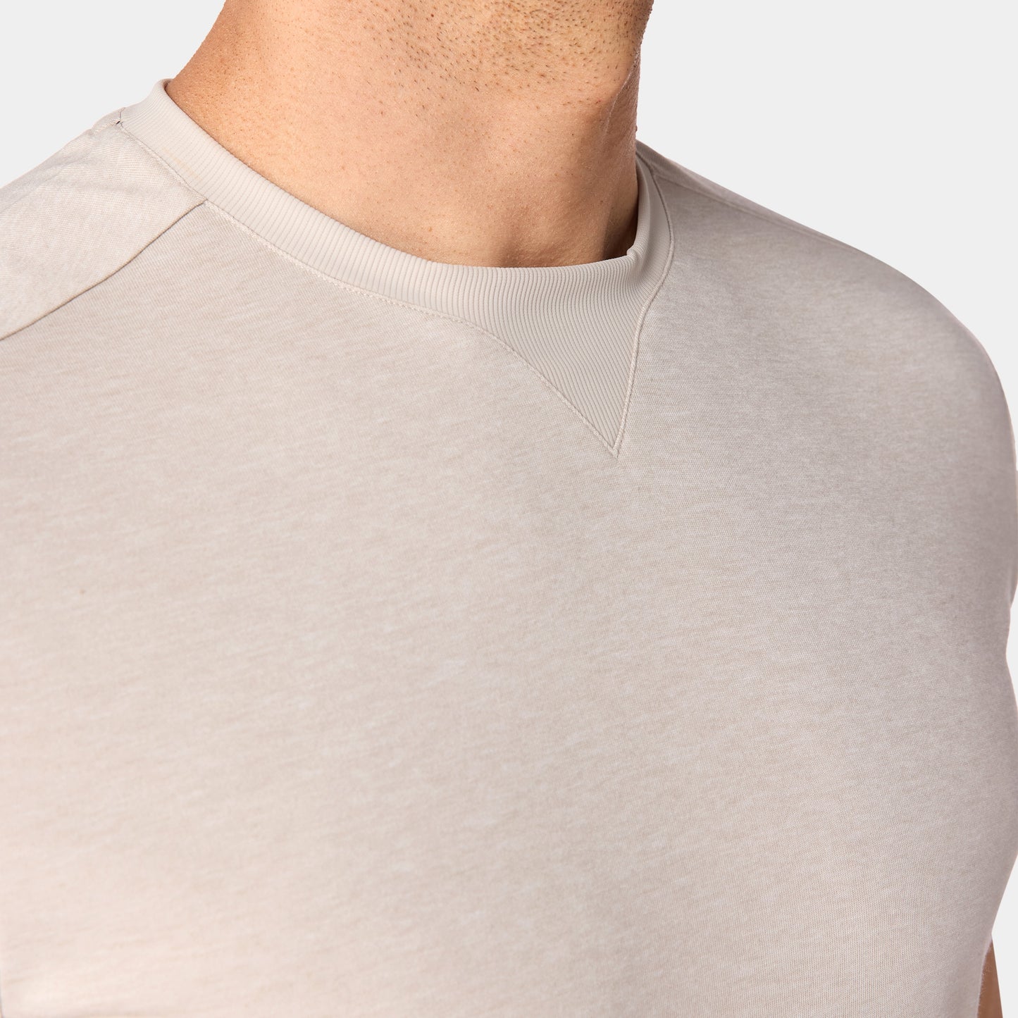 نيوتك تيشيرت آكت دراي® بأكمام قصيرة - فضي مطفي مارل