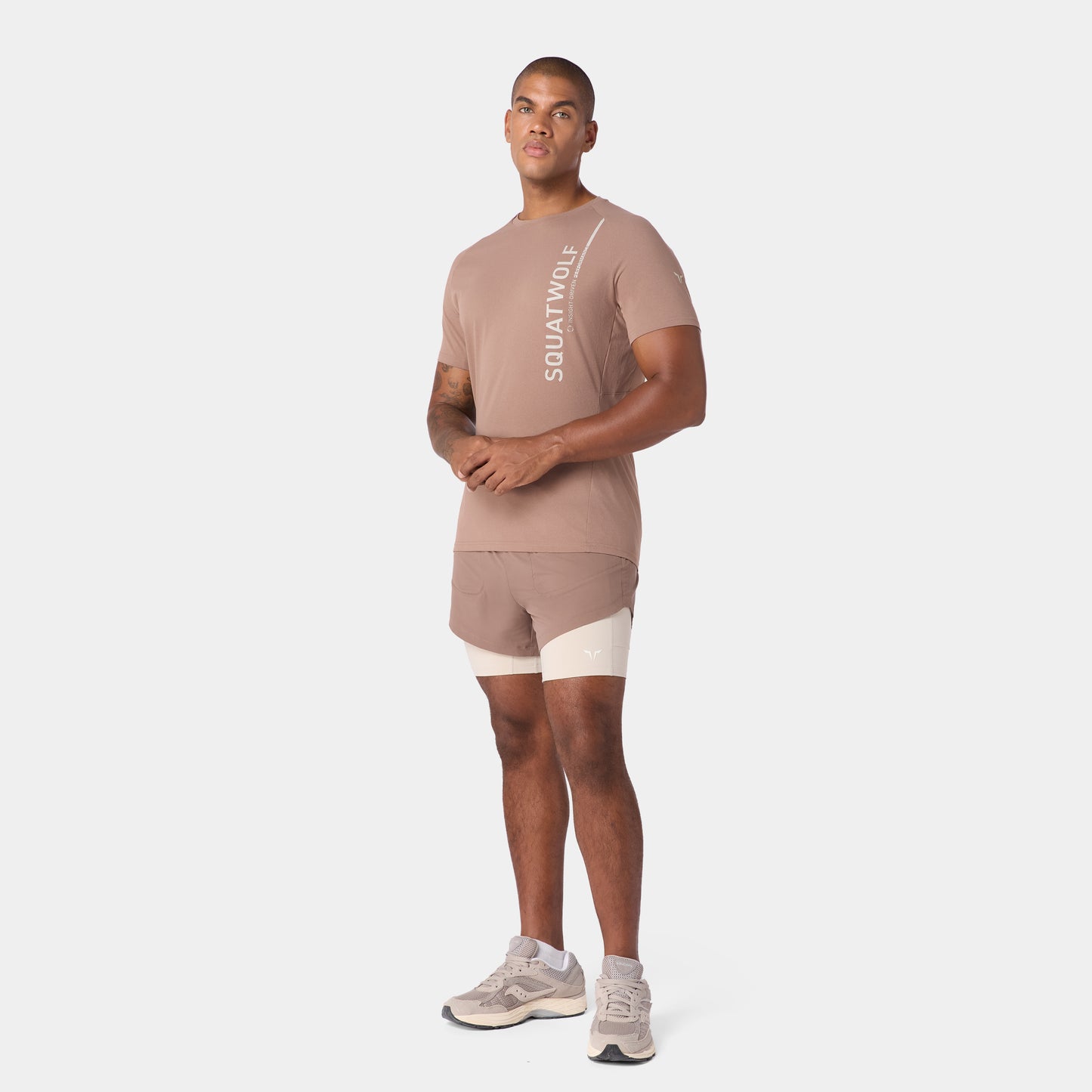 نيوتك تيشيرت سوبرناتشورال بأكمام قصيرة - كستنائي