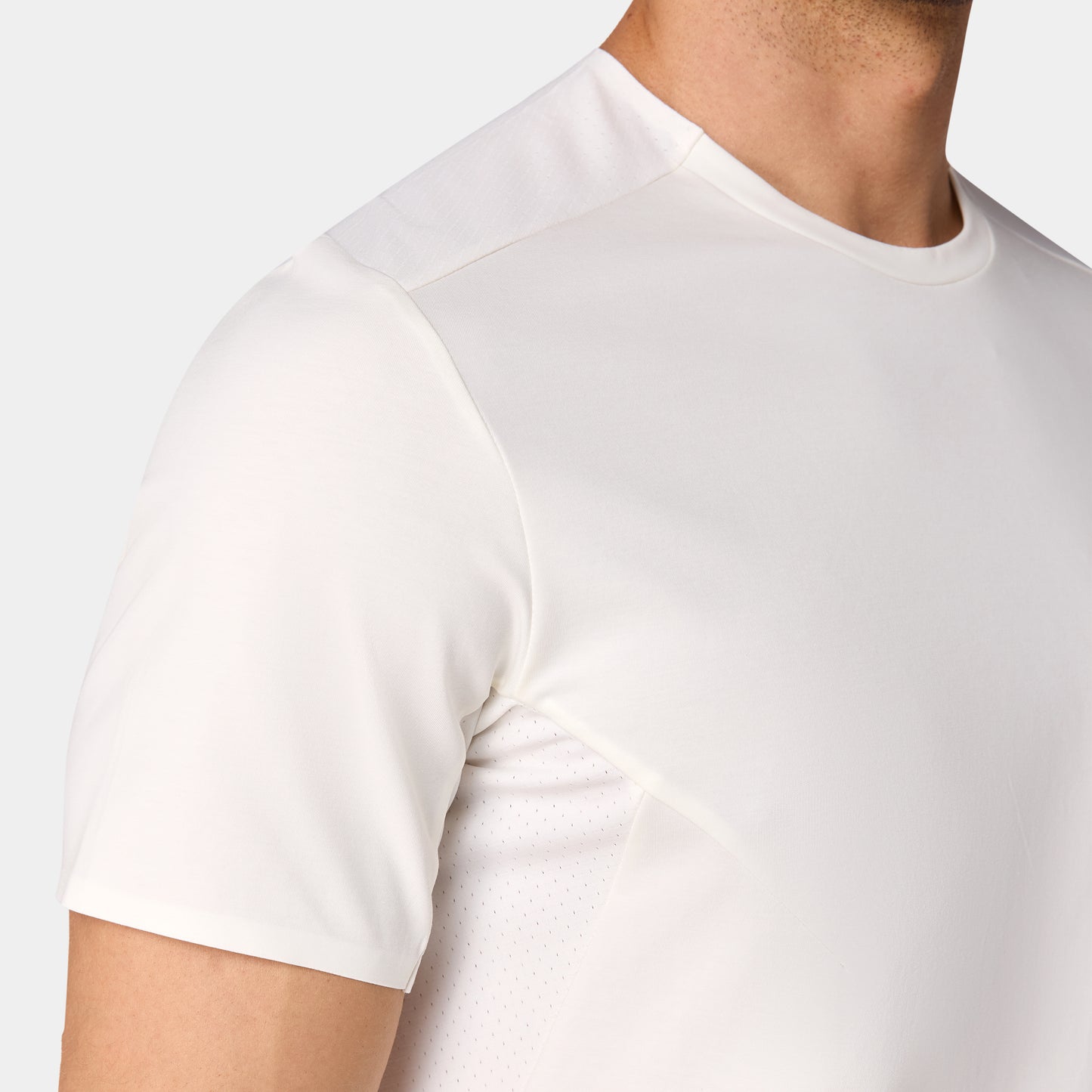 تيشيرت قطن بيما آكت دراي® - أبيض لؤلؤي