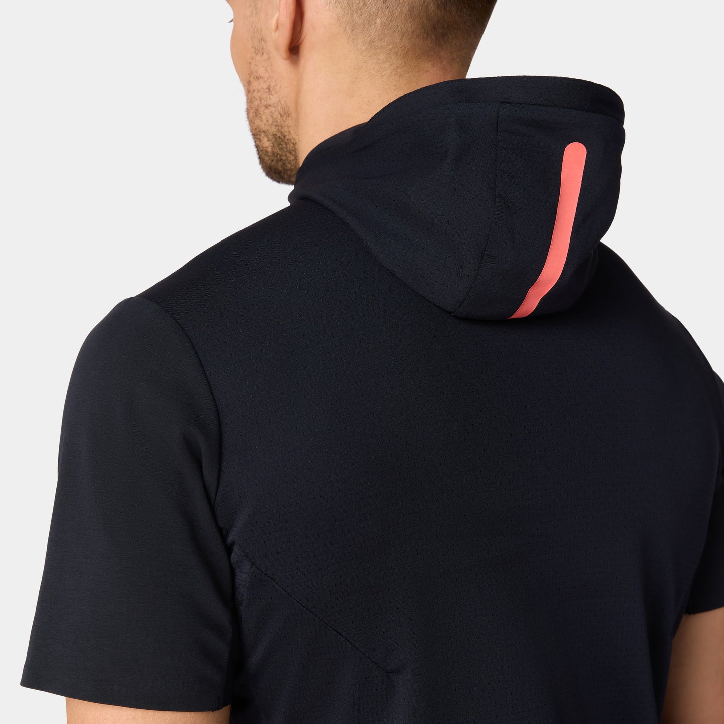 تيشيرت قطن بيما آكت دراي® هودي للتمارين - أسود