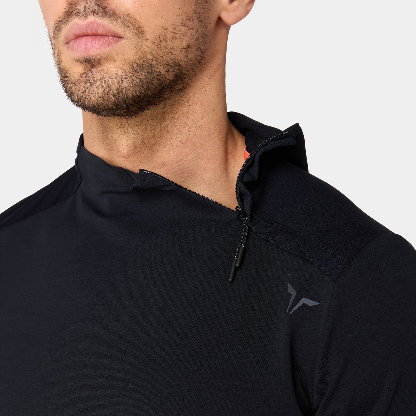 تيشيرت قطن بيما آكت دراي® هودي للتمارين - أسود