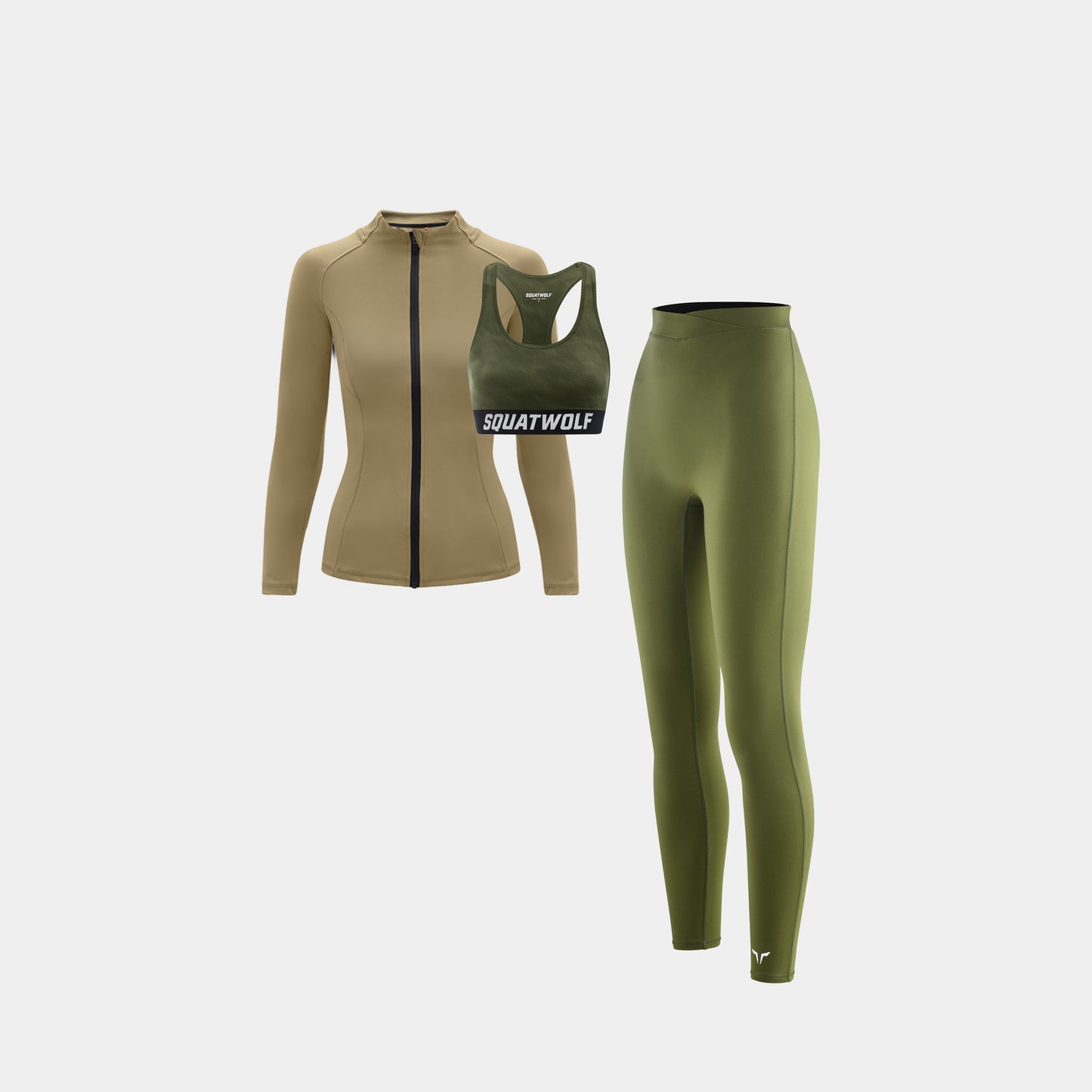 طقم الخطوات الثابتة - عشبي و زيتوني