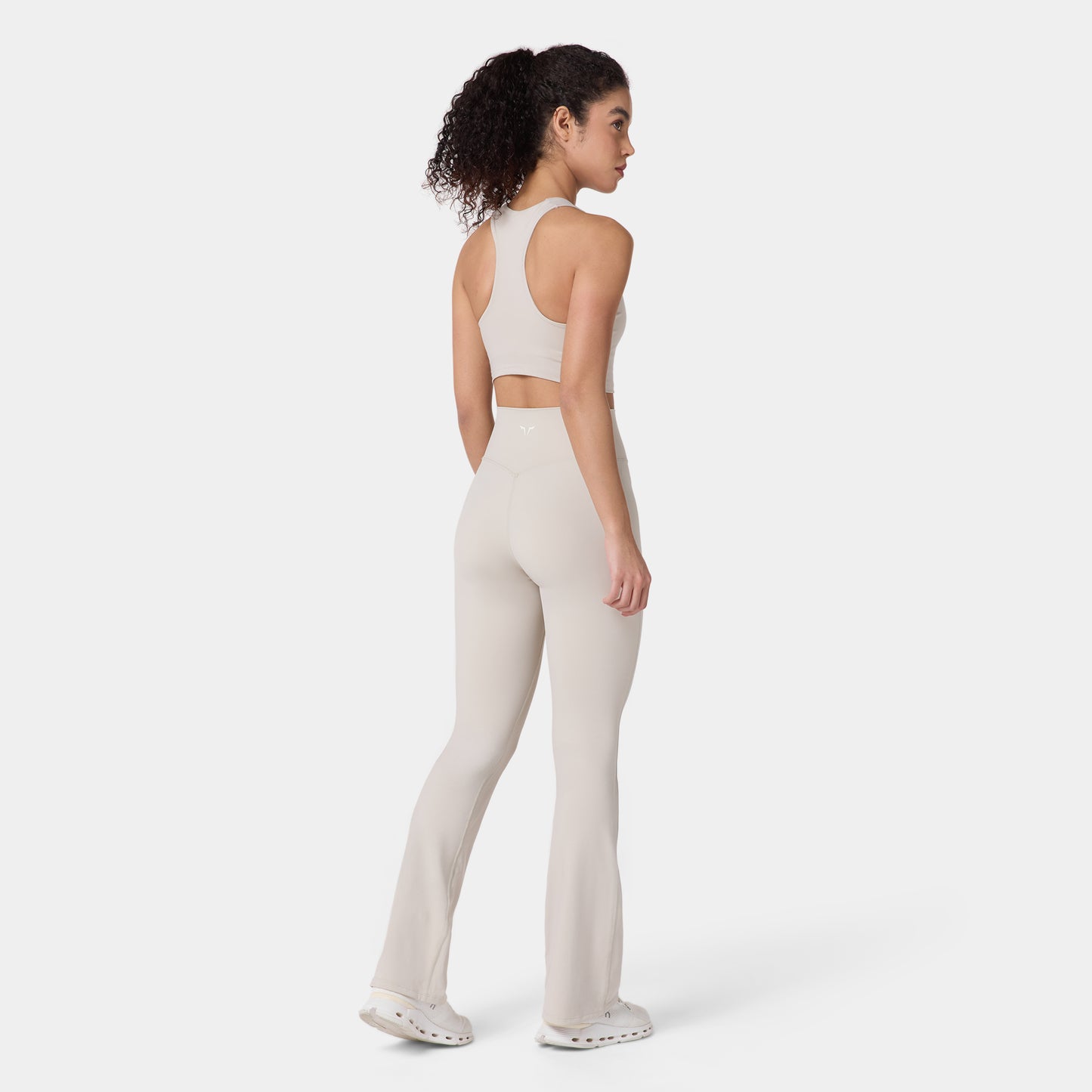 High Rise Flared Pants - Silver Lining