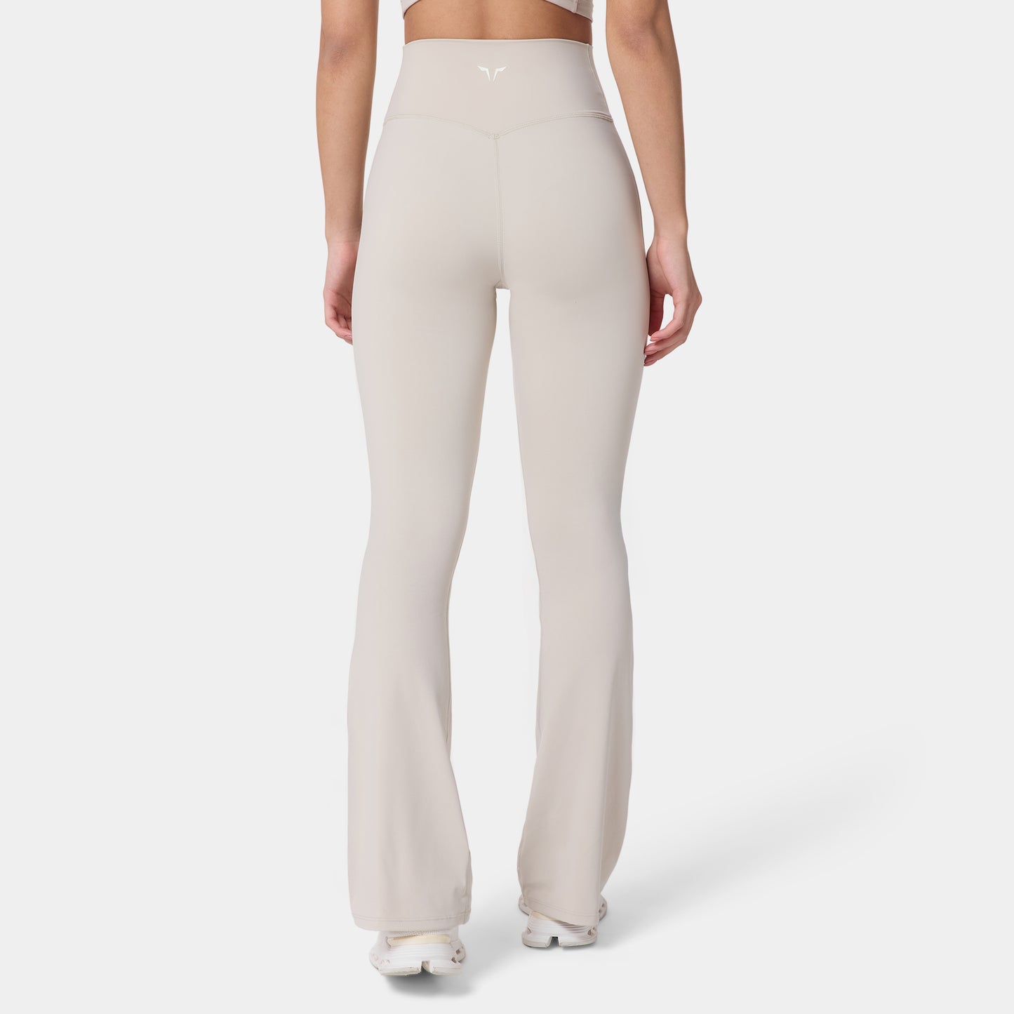 High Rise Flared Pants - Silver Lining