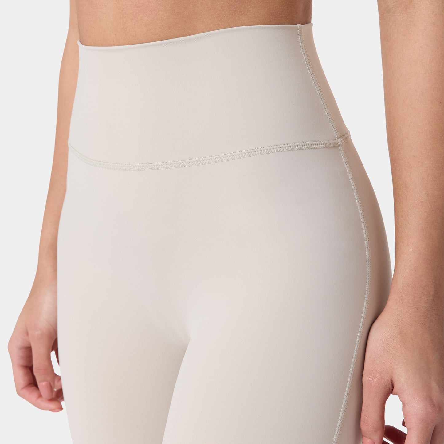 High Rise Flared Pants - Silver Lining