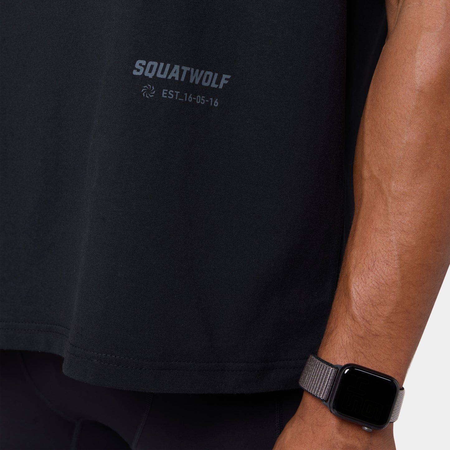 Graphic Relaxed Tank - Black