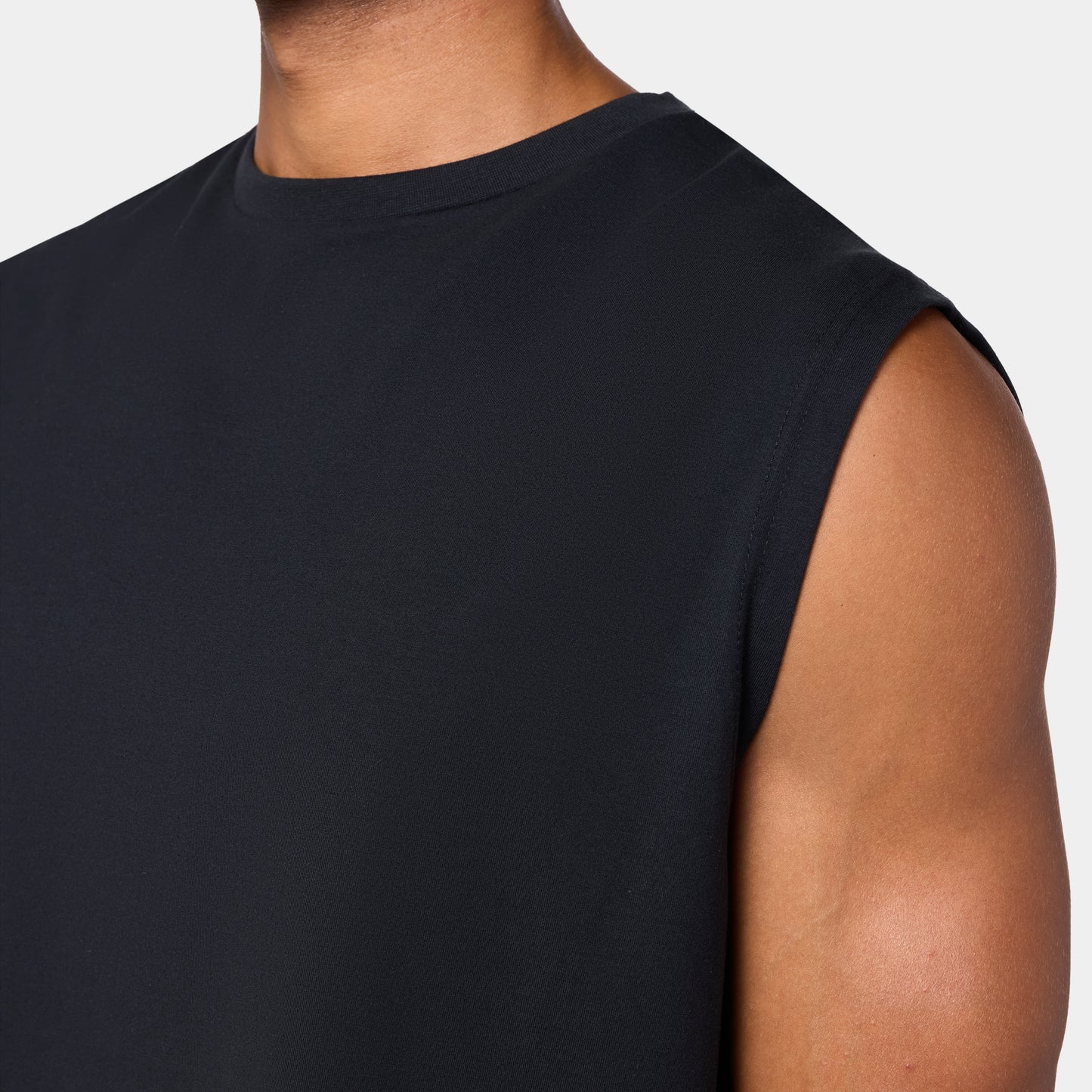 Graphic Relaxed Tank - Black