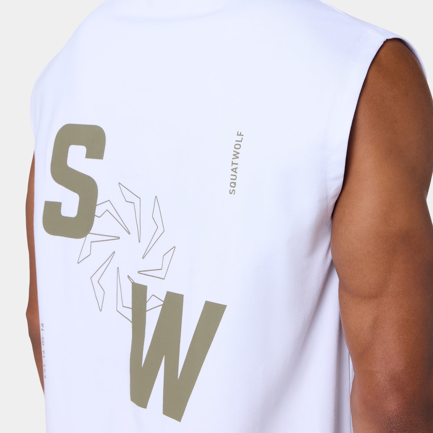 Graphic Relaxed Tank - Pearl White