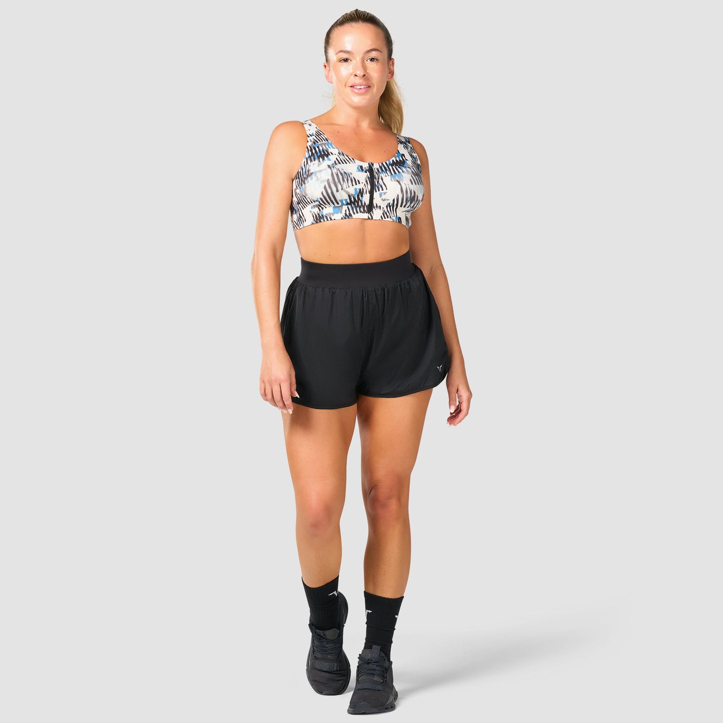 حمالة صدر أكت دراي ® بسحاب أمامي - طبعة ألوان نيون