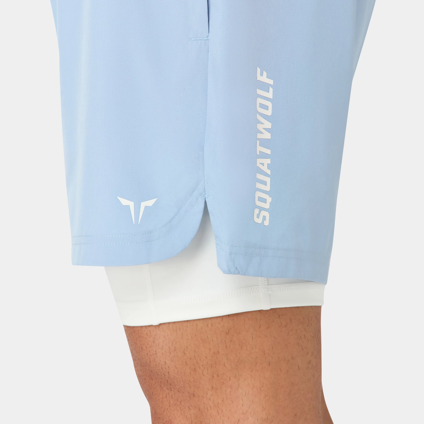 شورت فاونديشن 2 في 1 5" - أزرق مغبر