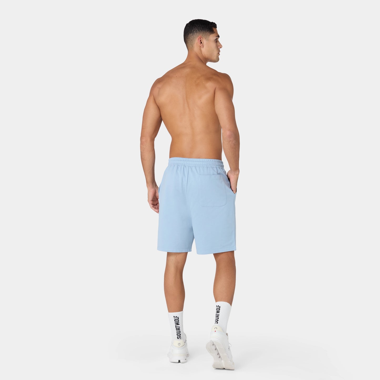 شورت رياضي مريح 7" - أزرق مغبر