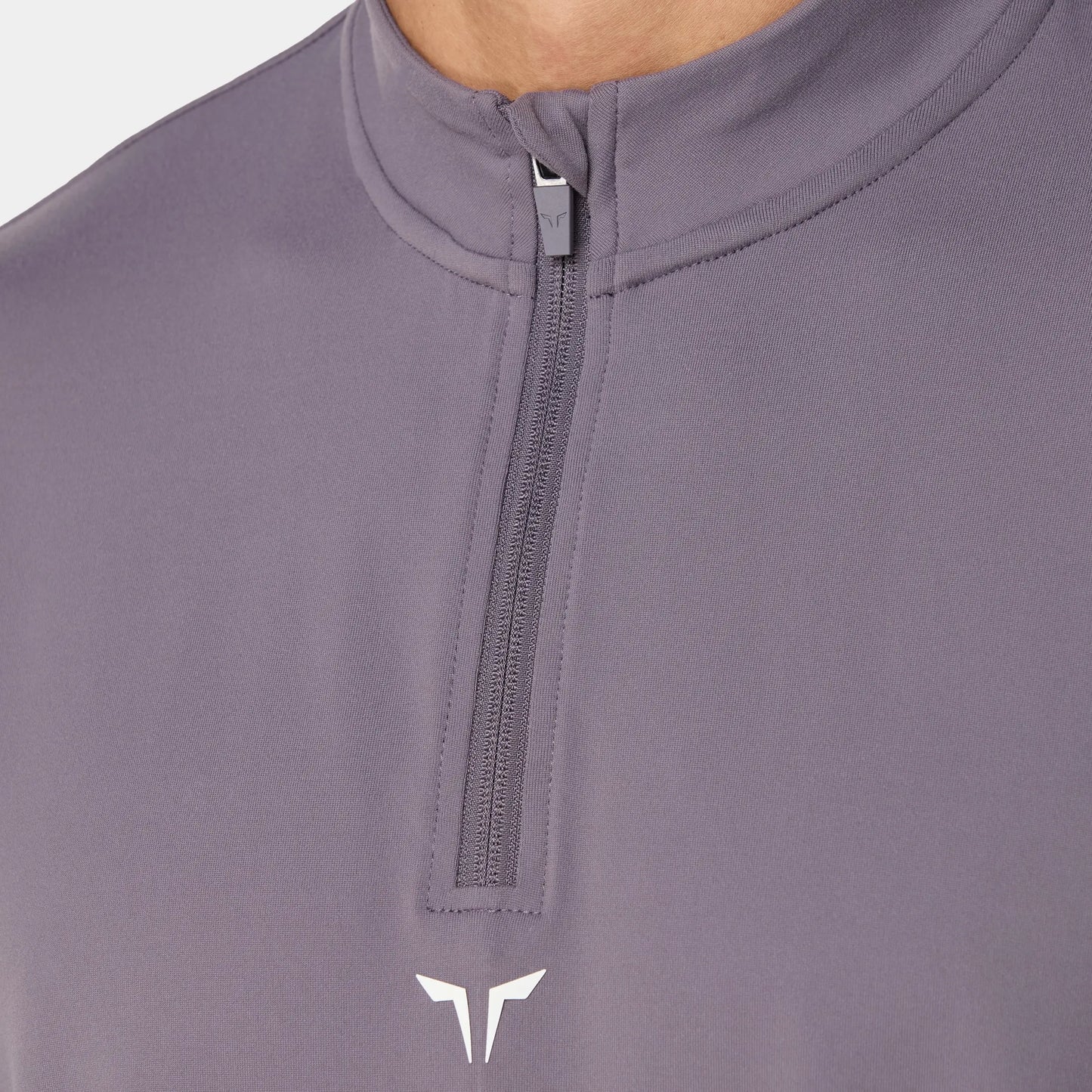 Quarter Zip Long Sleeves Training T-shirt - Rabbit