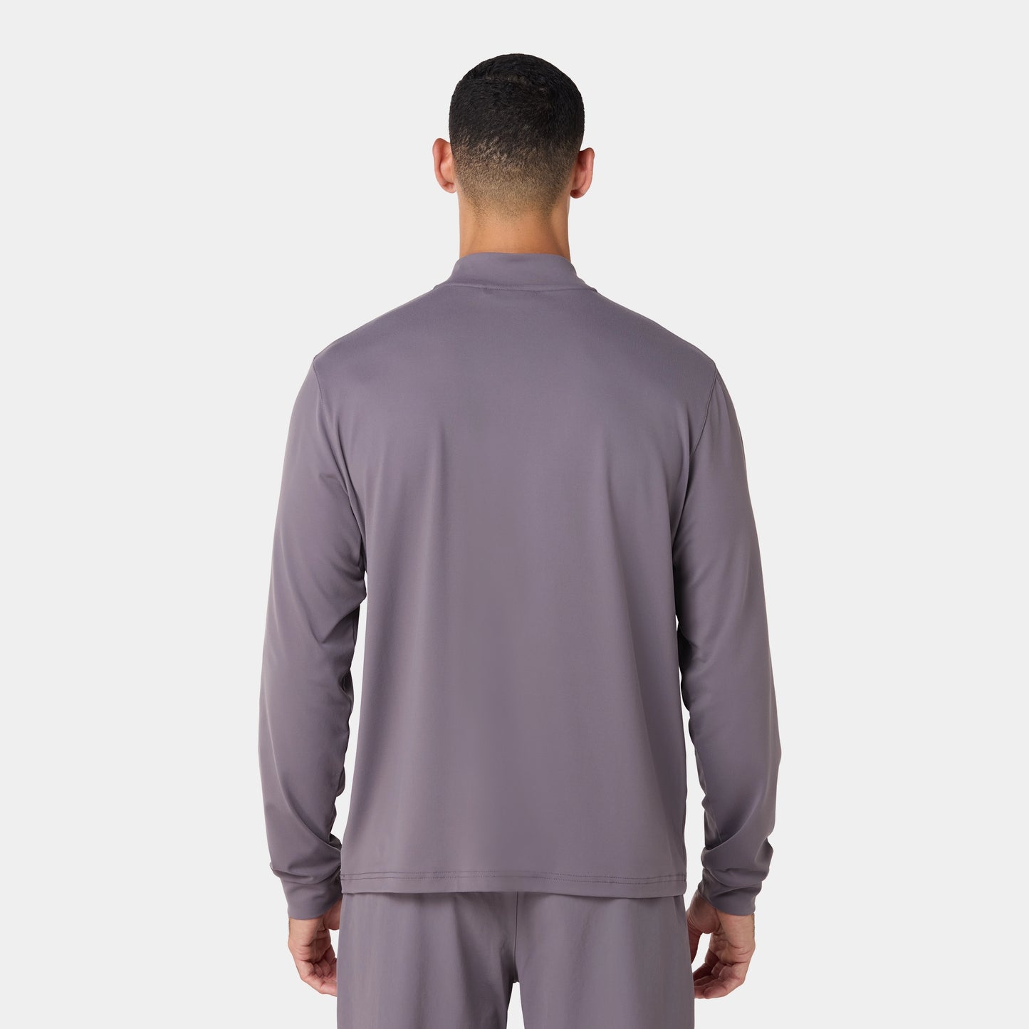 Quarter Zip Long Sleeves Training T-shirt - Rabbit