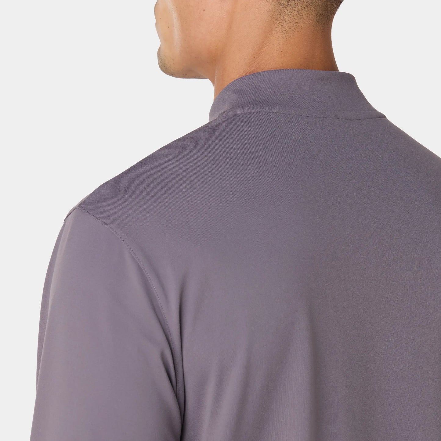 Quarter Zip Long Sleeves Training T-shirt - Rabbit