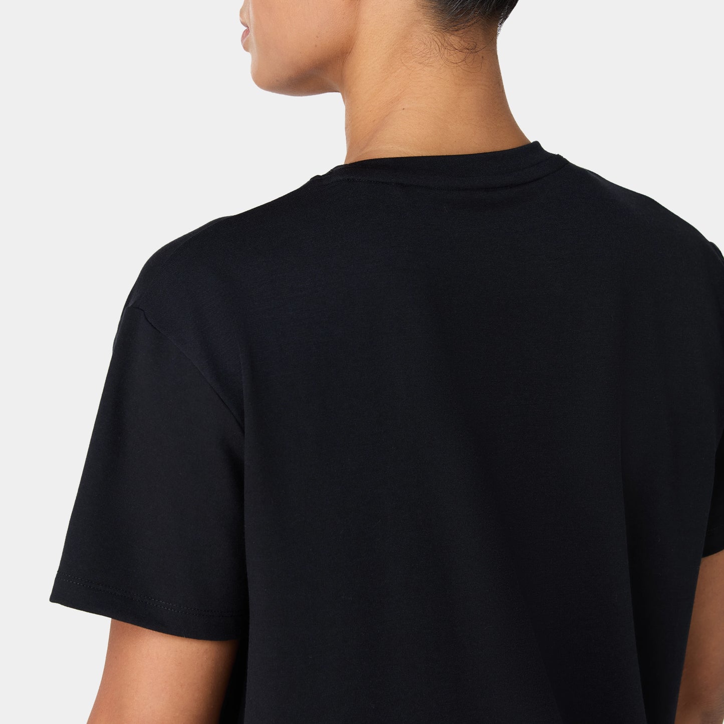  تيشيرت فاونديشن فضفاض - أسود