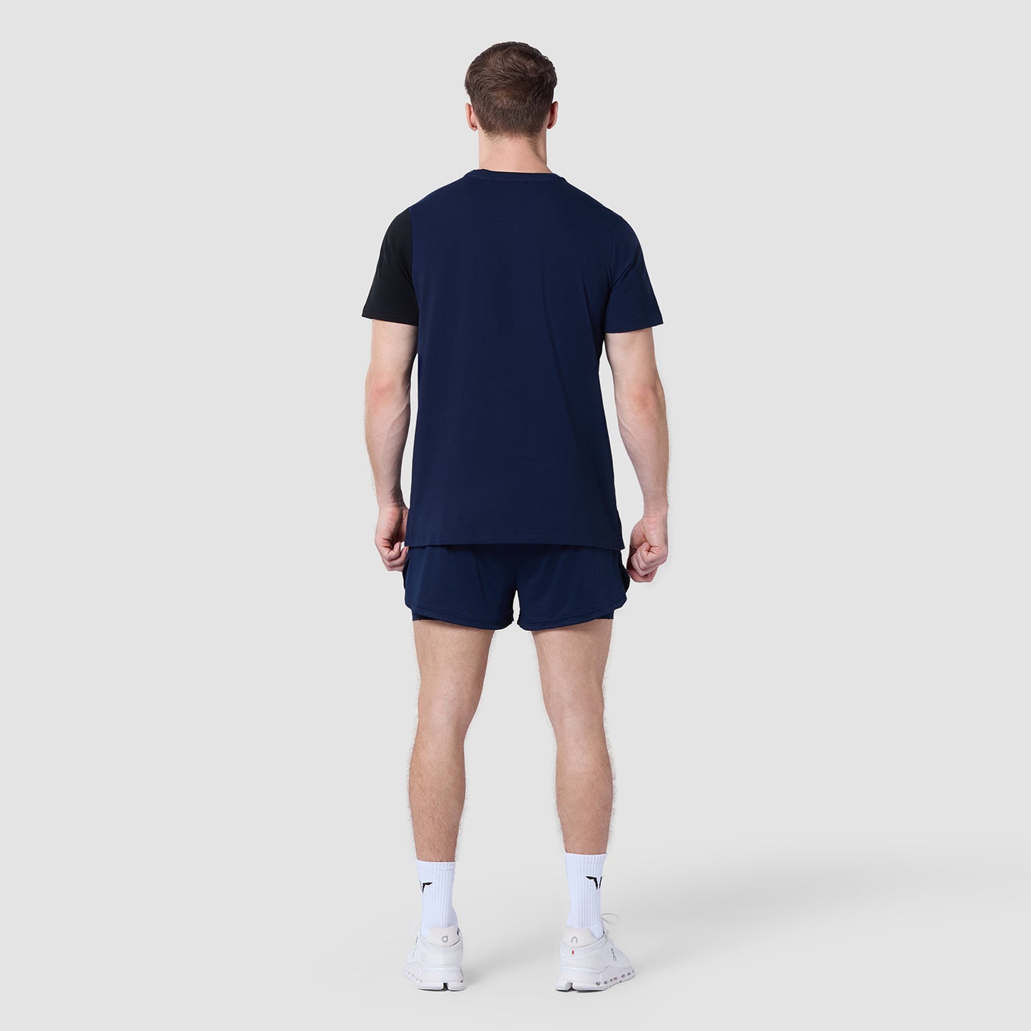 Split Logo T-shirt - Navy & Black