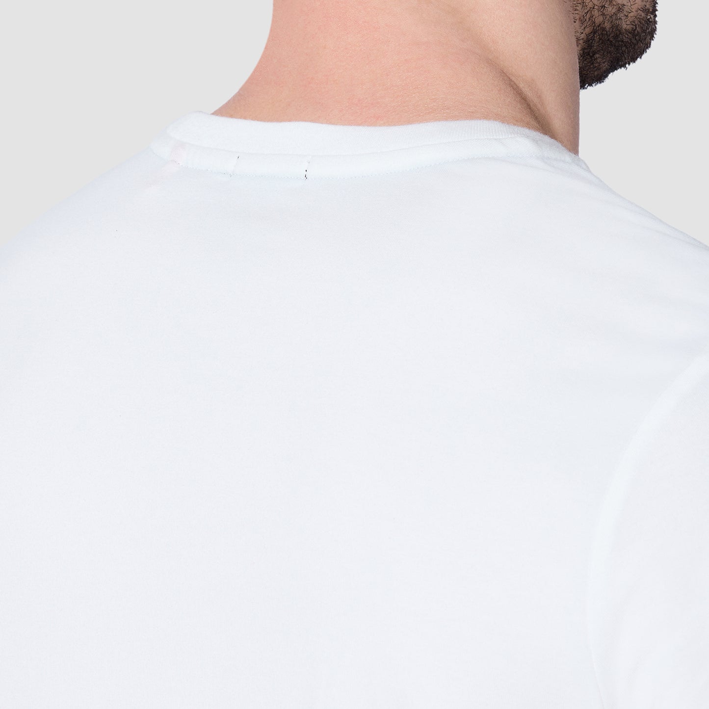 Split Logo T-shirt - Pearl White & Orange.Com