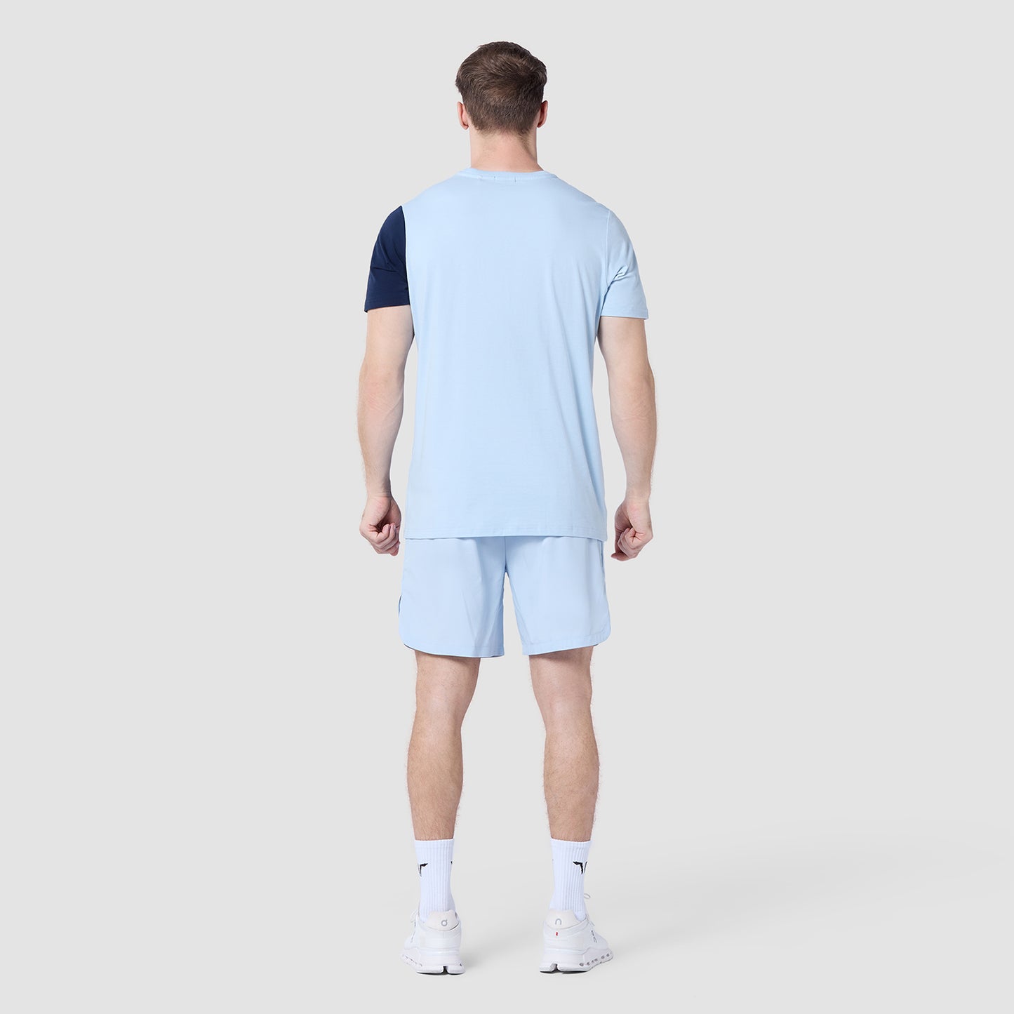 Split Logo T-shirt - Skyway & Navy