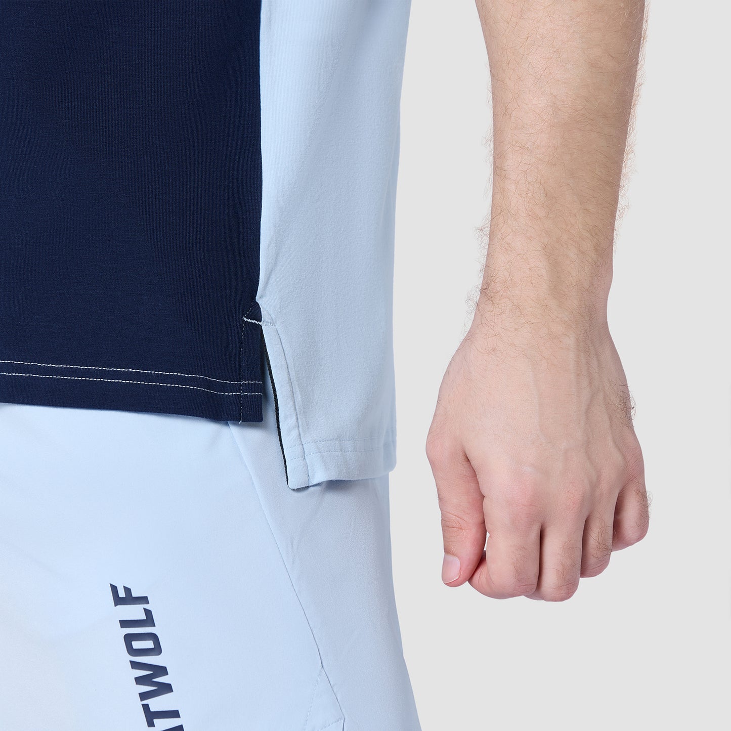 Split Logo T-shirt - Skyway & Navy