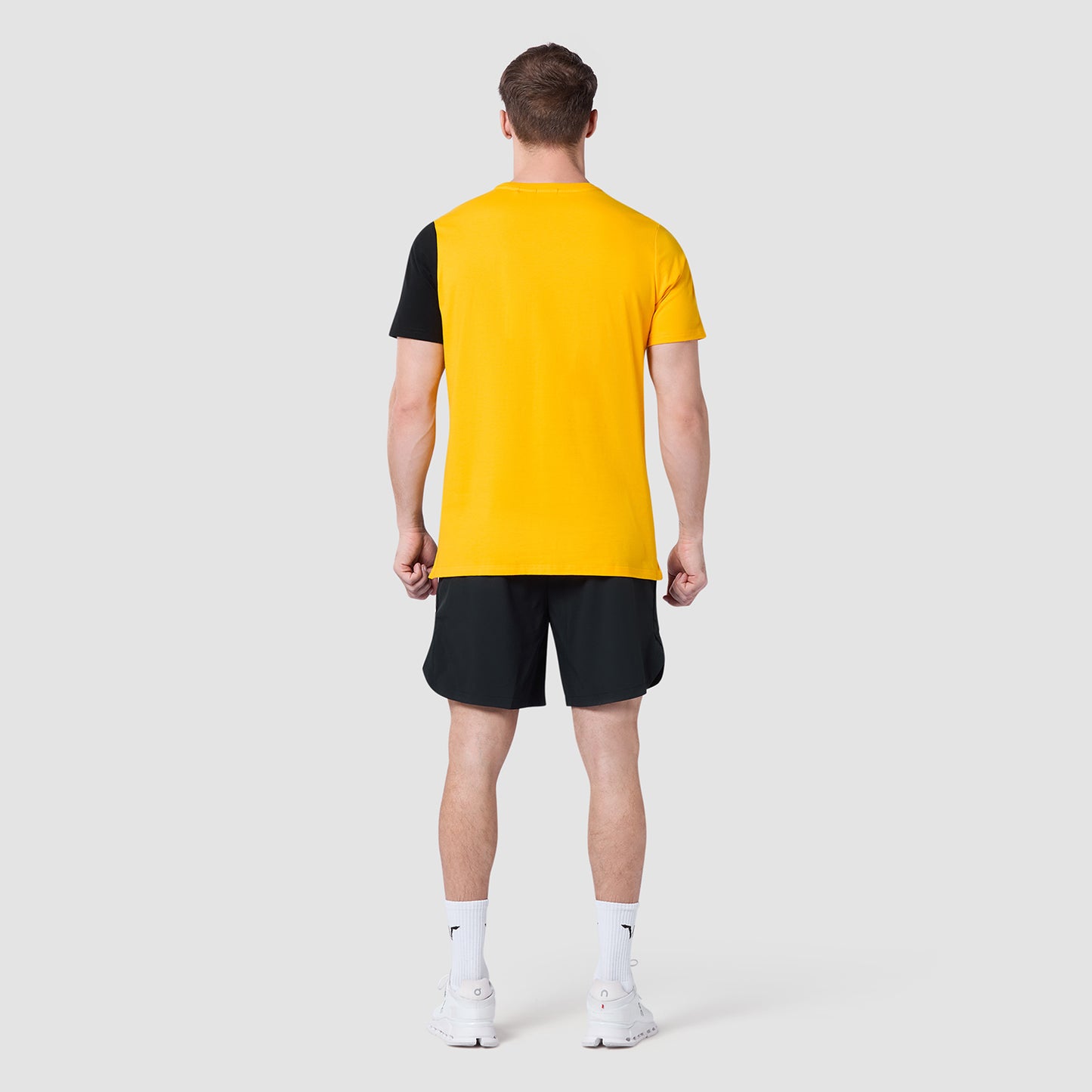 Split Logo T-shirt - Spectra Yellow & Black