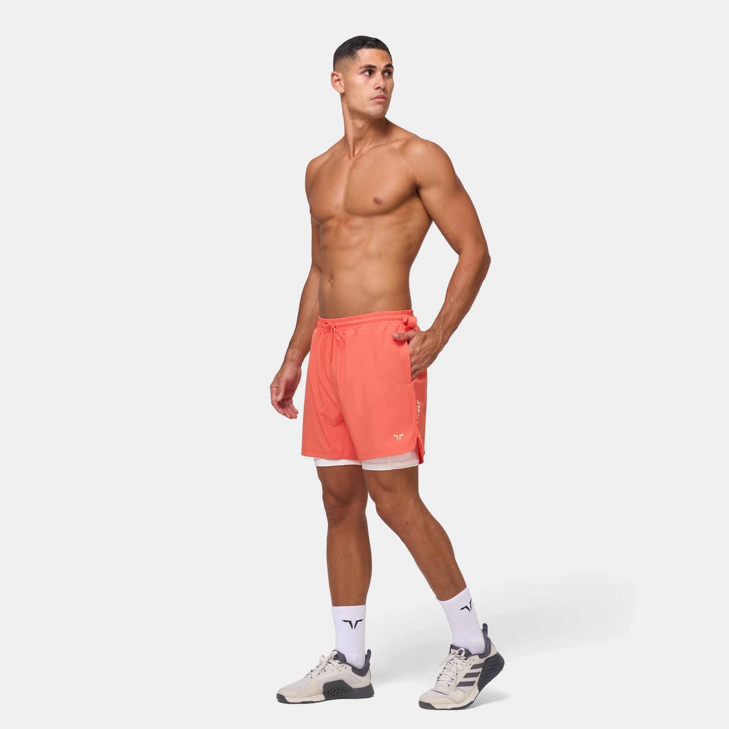 شورت فاونديشن 5" 2 في 1 - مرجاني