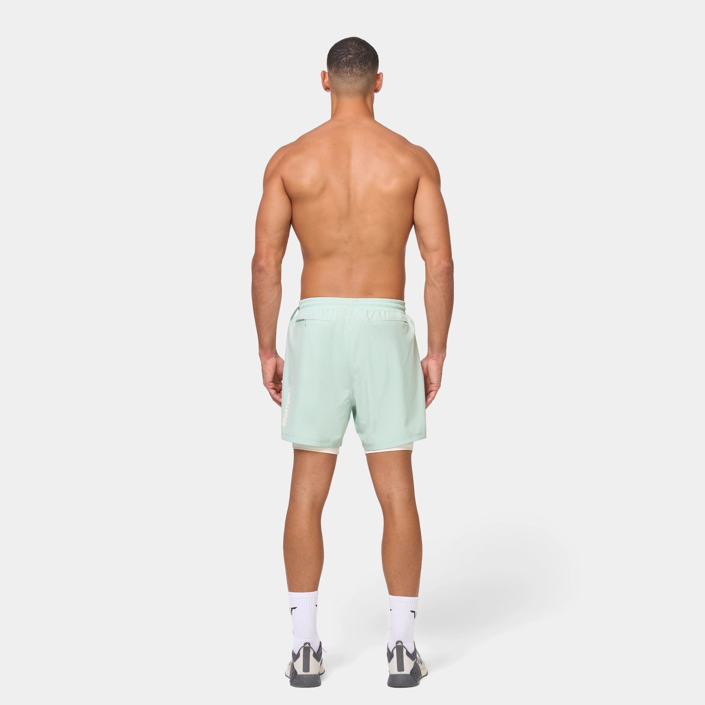 شورت فاونديشن 5" 2 في 1 - أكوا فاتح