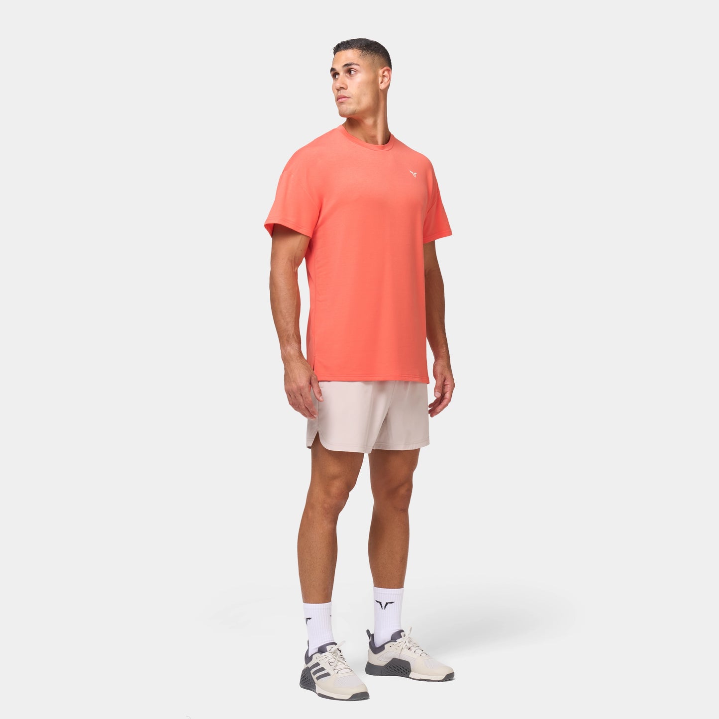 ايسينشال تيشيرت فضفاض - مرجاني 