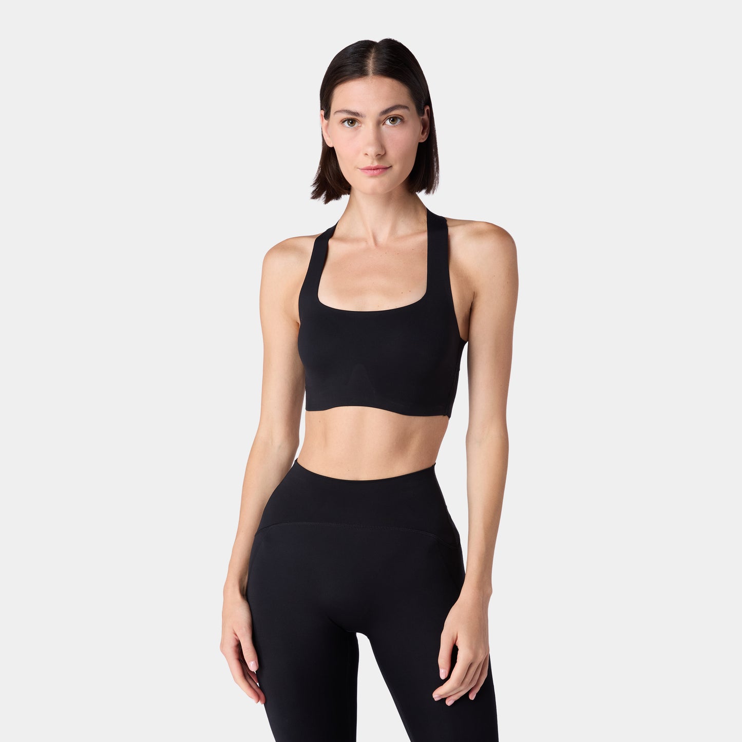 نيوتك حمالة صدر برقبة مربعة - أسود