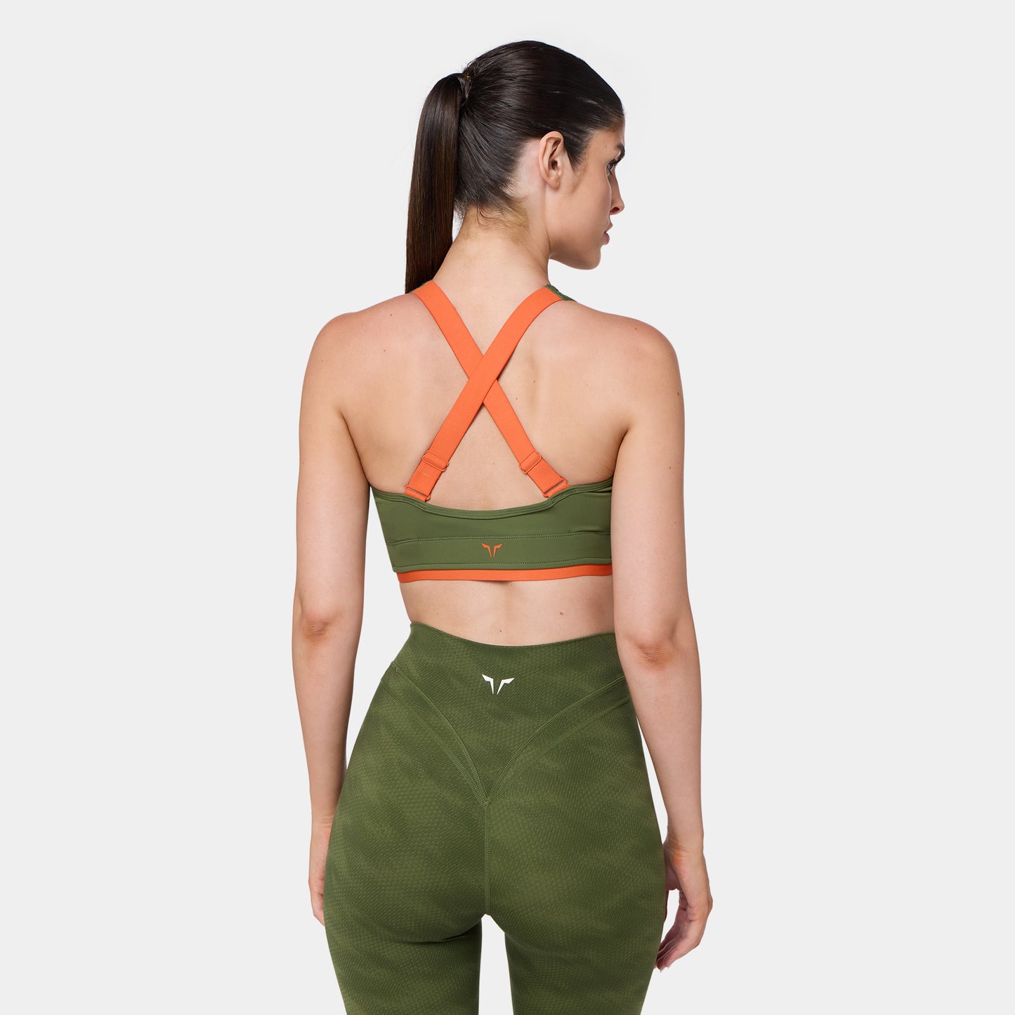 حمالة صدر بتقاطع خلفي و سحاب قابلة للتعديل - زيتي