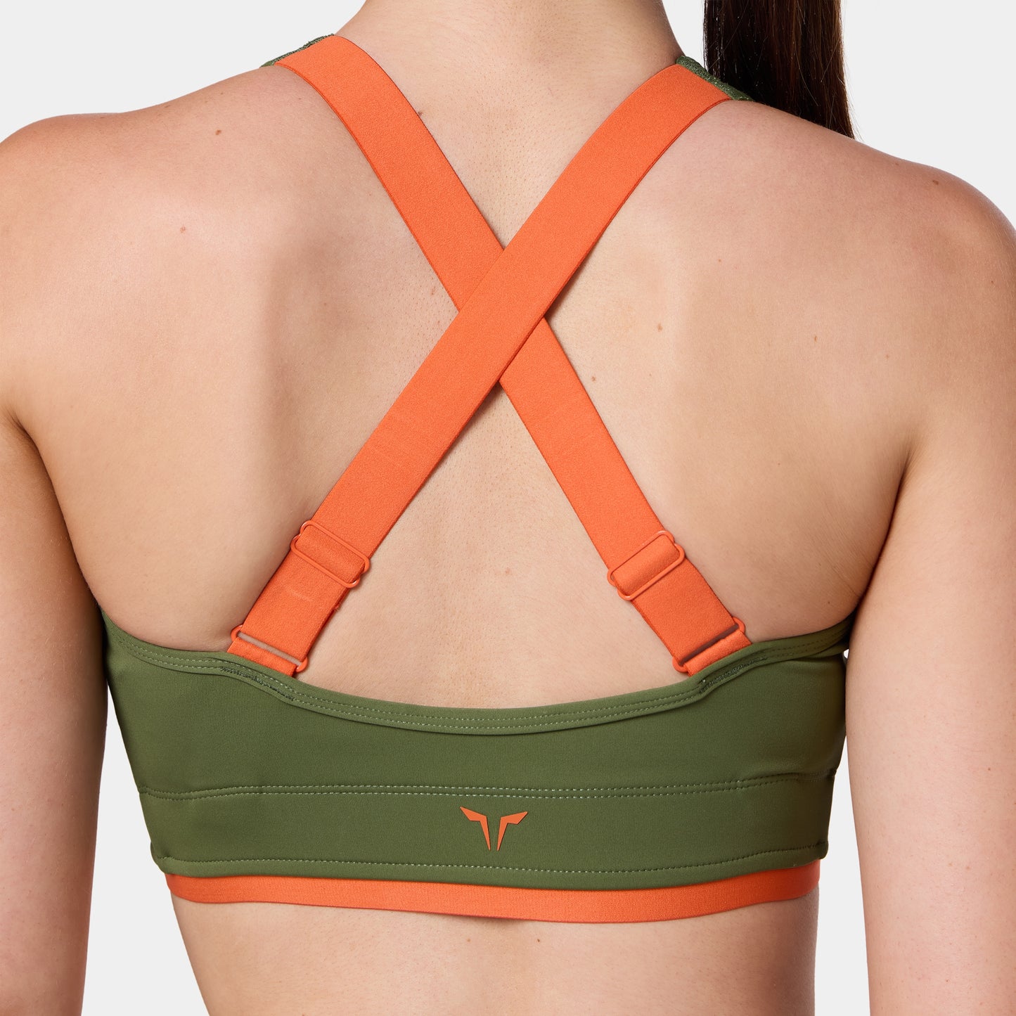 حمالة صدر بتقاطع خلفي و سحاب قابلة للتعديل - زيتي