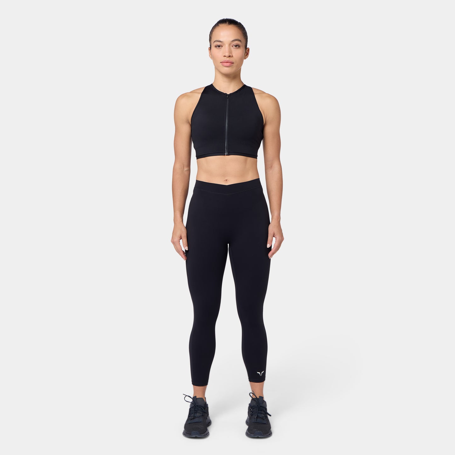 حمالة صدر بتقاطع خلفي و سحاب قابلة للتعديل - أسود