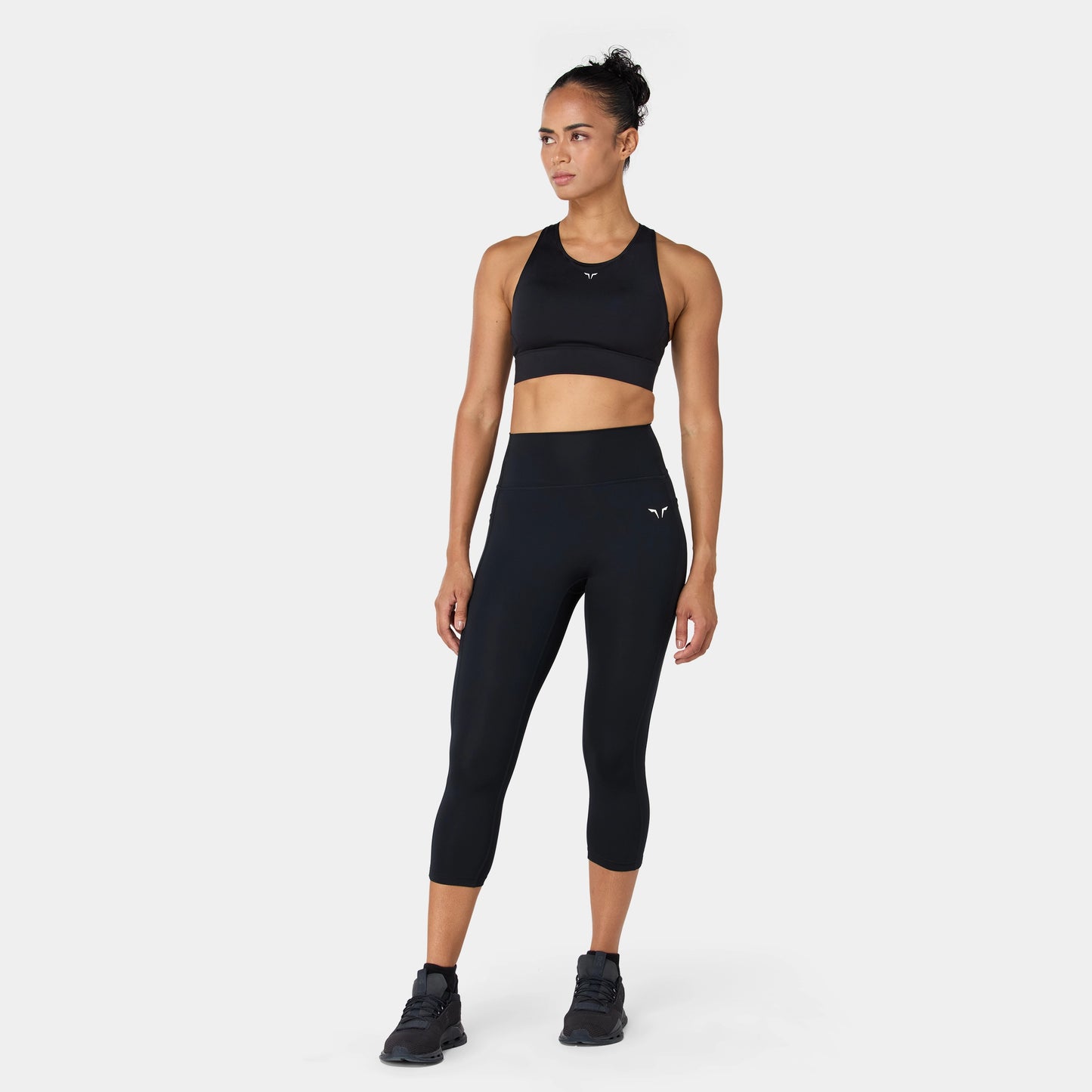 ليقينز بخصر مرتفع 21"- أسود