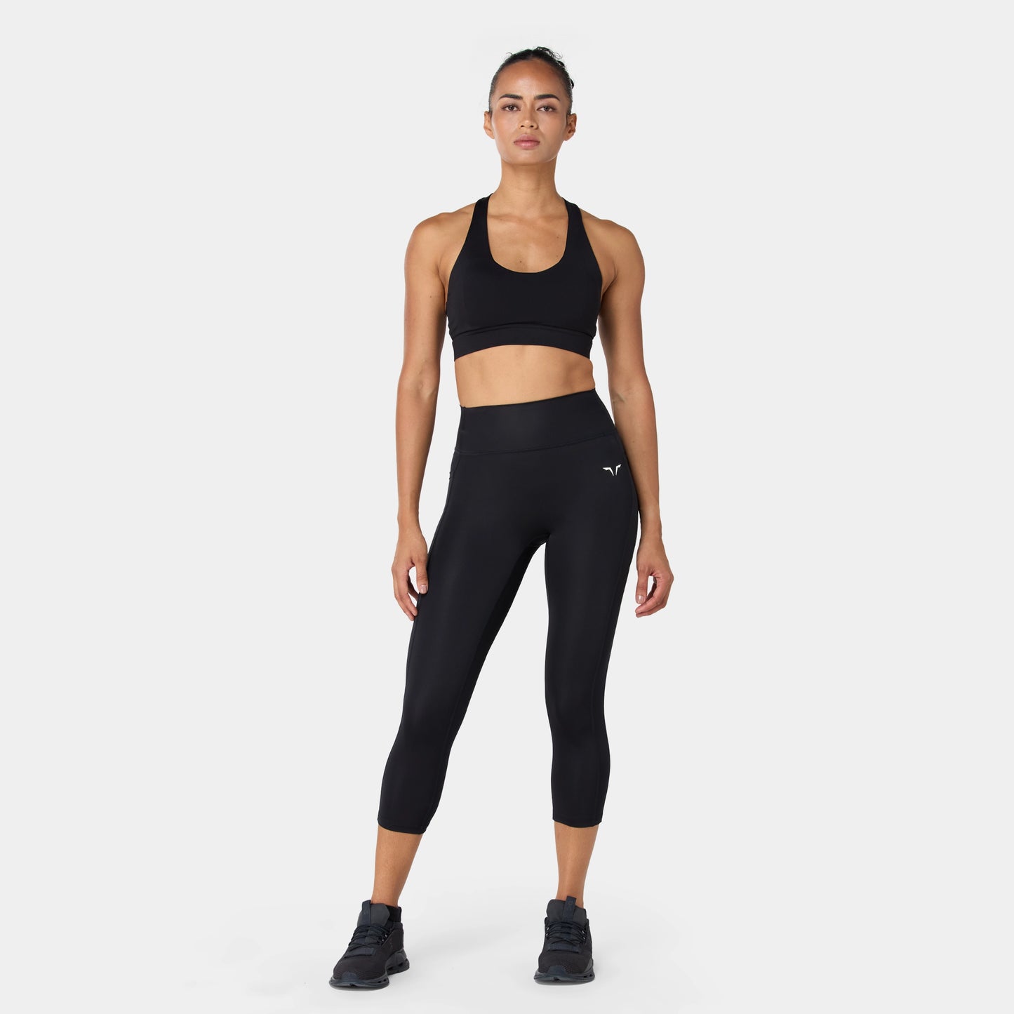 ليقينز بخصر مرتفع 24"- أسود