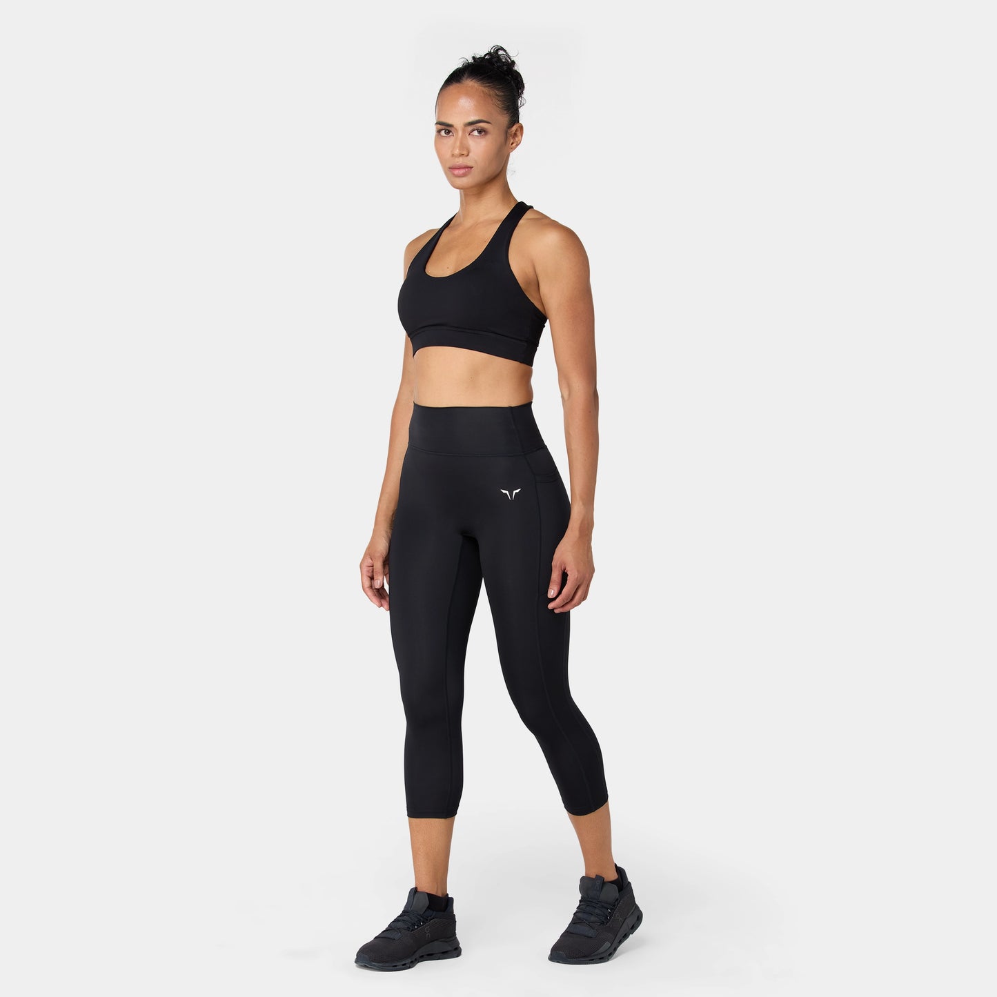 ليقينز بخصر مرتفع 24"- أسود