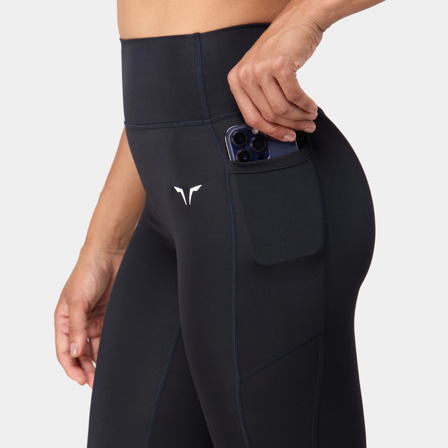 ليقينز بخصر مرتفع 24"- أسود