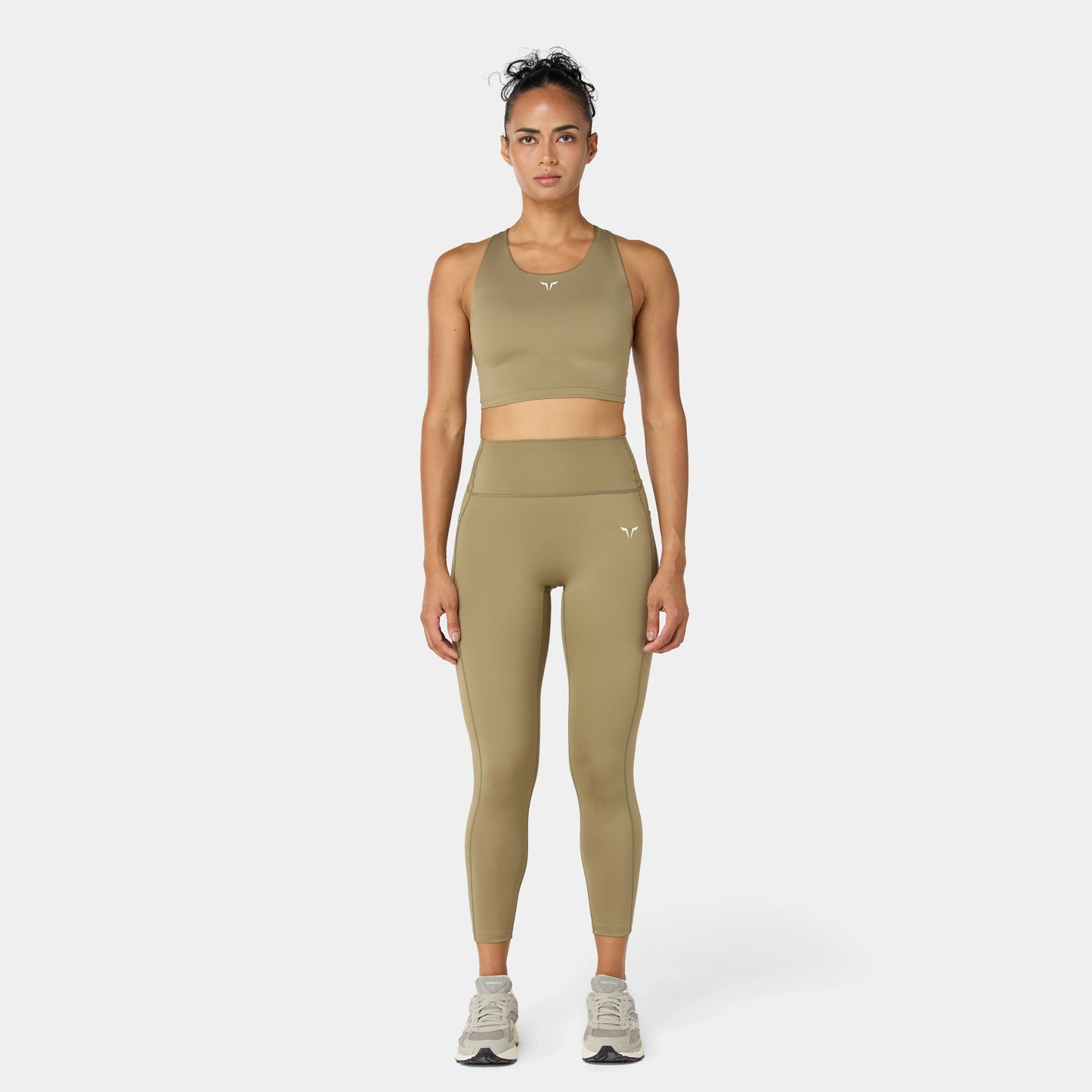 ليقينز بخصر مرتفع 24" - زيتوني