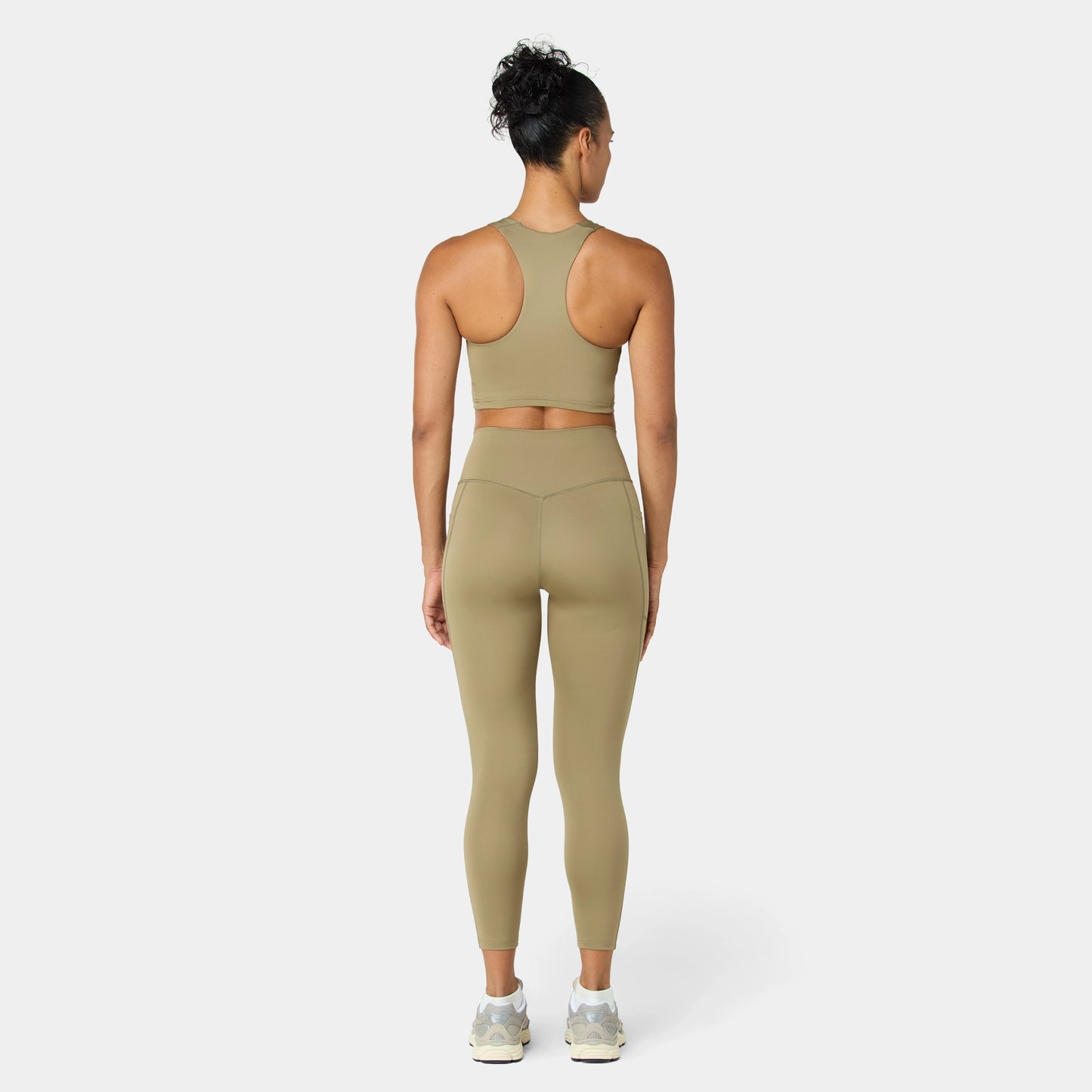 ليقينز بخصر مرتفع 24" - زيتوني