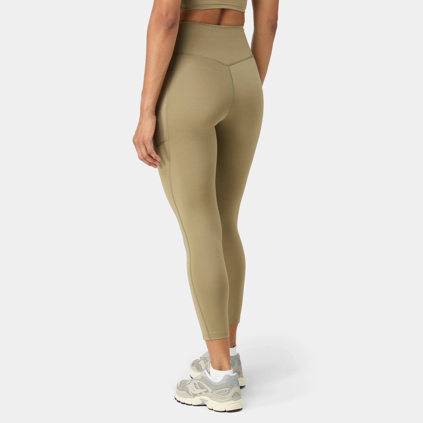 ليقينز بخصر مرتفع 24" - زيتوني