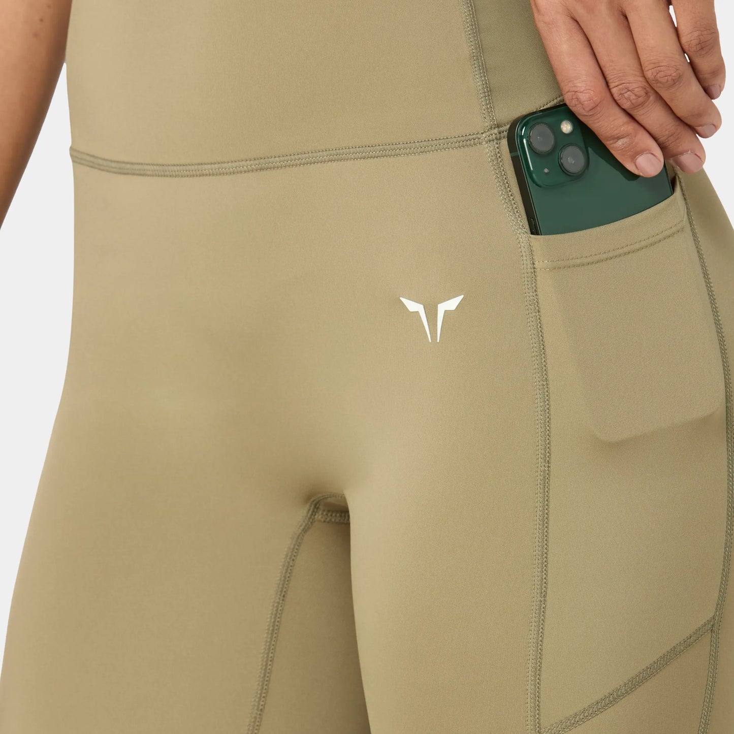 ليقينز بخصر مرتفع 24" - زيتوني