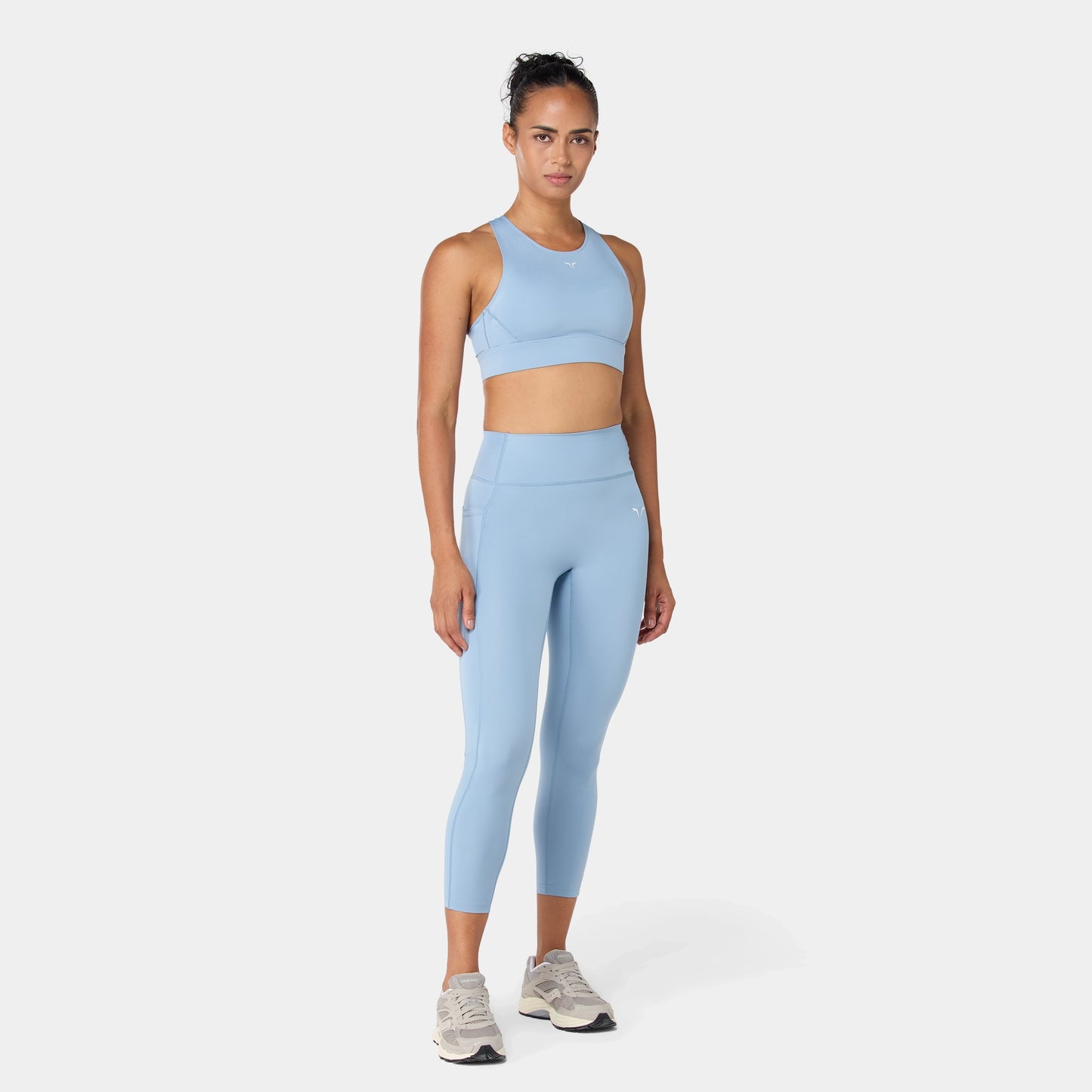 ليقينز بخصر مرتفع 24" - أزرق مغبر